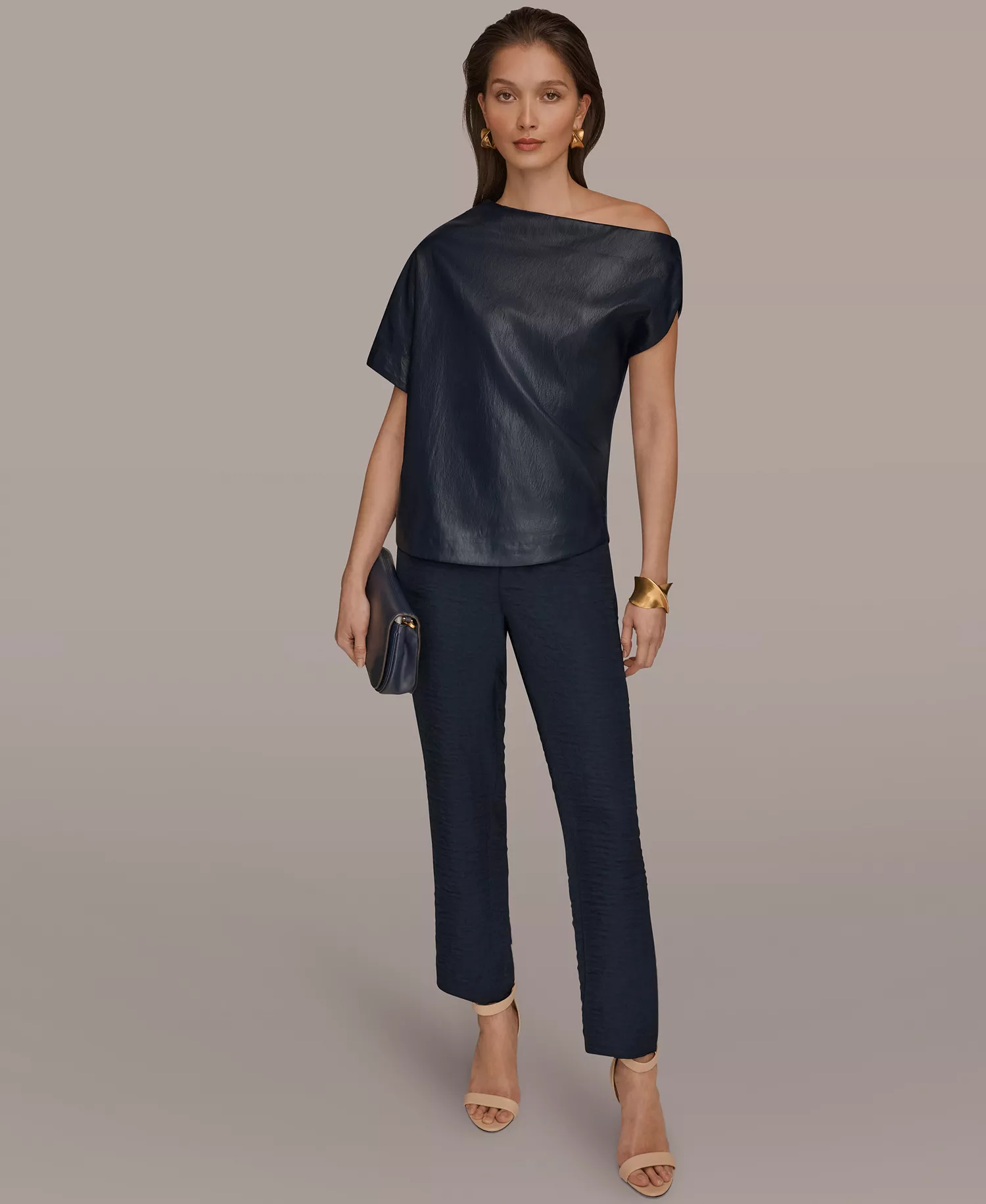 Women's Sleeveless Hem Top - Nightfall - L