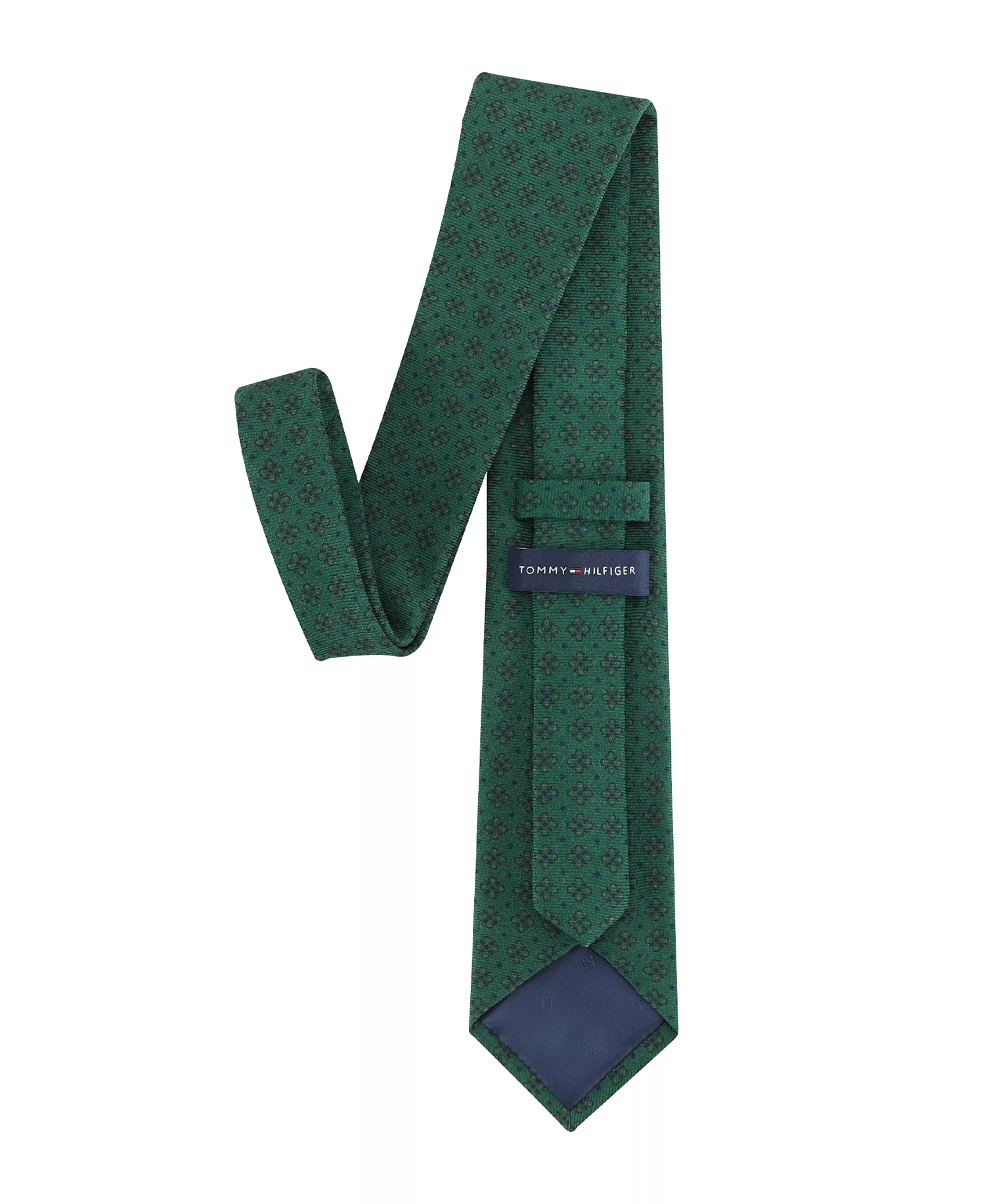 Men's Hayden Neat Print Tie - Hunter Green - ONE SIZE