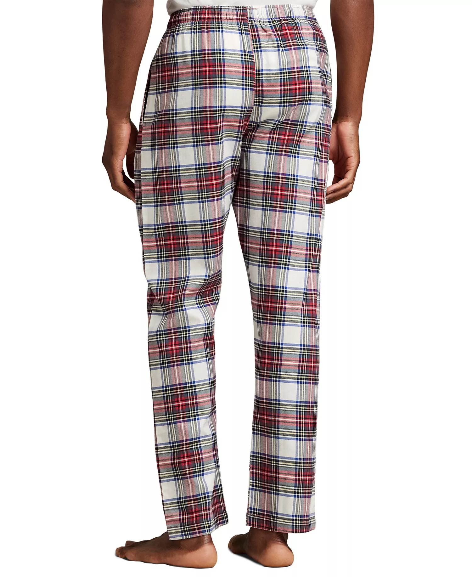 Men's Stewart Plaid Flannel Pajama Pants - Polo Tartan - L