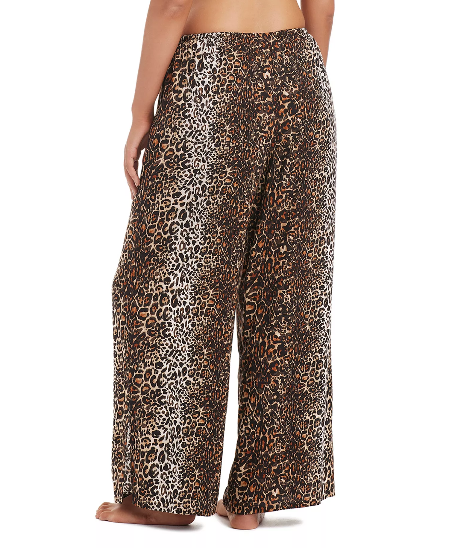 Women's Feline Fine Printed Waist Side Lit Drawstring Pants, Macy's Exclusive - Natural - L