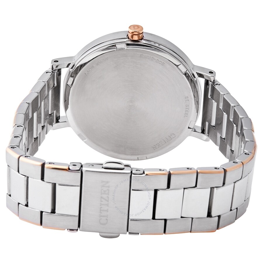 Citizen Eco-Drive Silver Dial Two-tone Ladies Watch