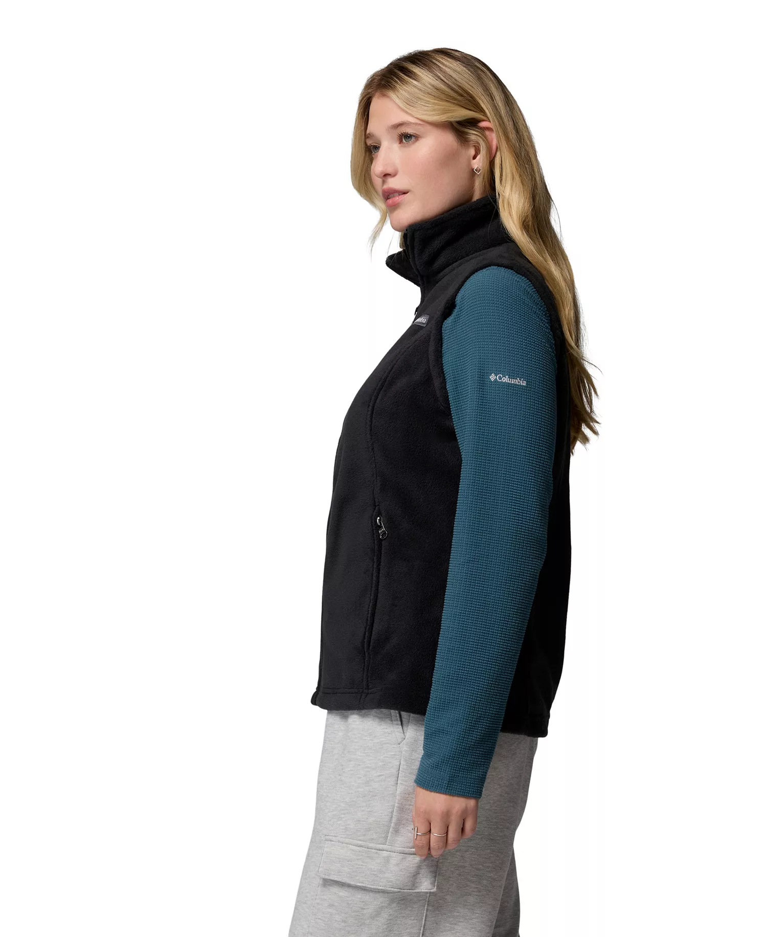 Women's Benton Springs Fleece Vest - Black - 1X