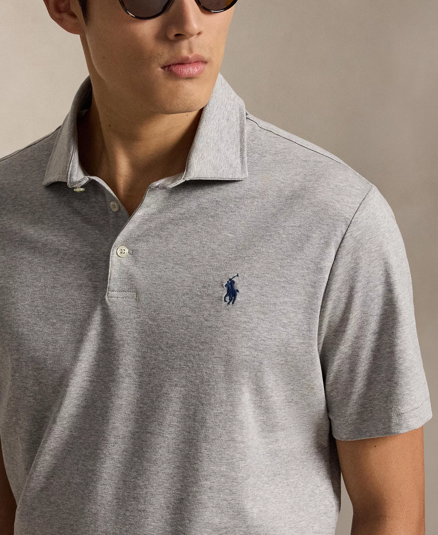 Men's Classic-Fit Polo Shirt - Andover Heather - 2XL