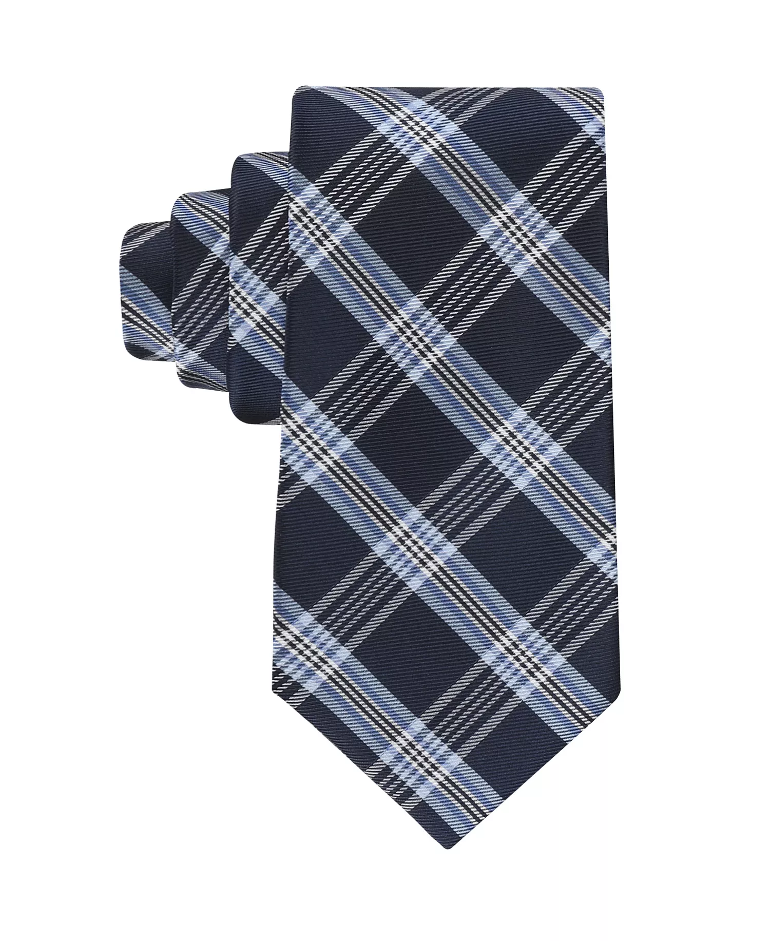 Men's Windsor Plaid Tie - Light Blue - ONE SIZE