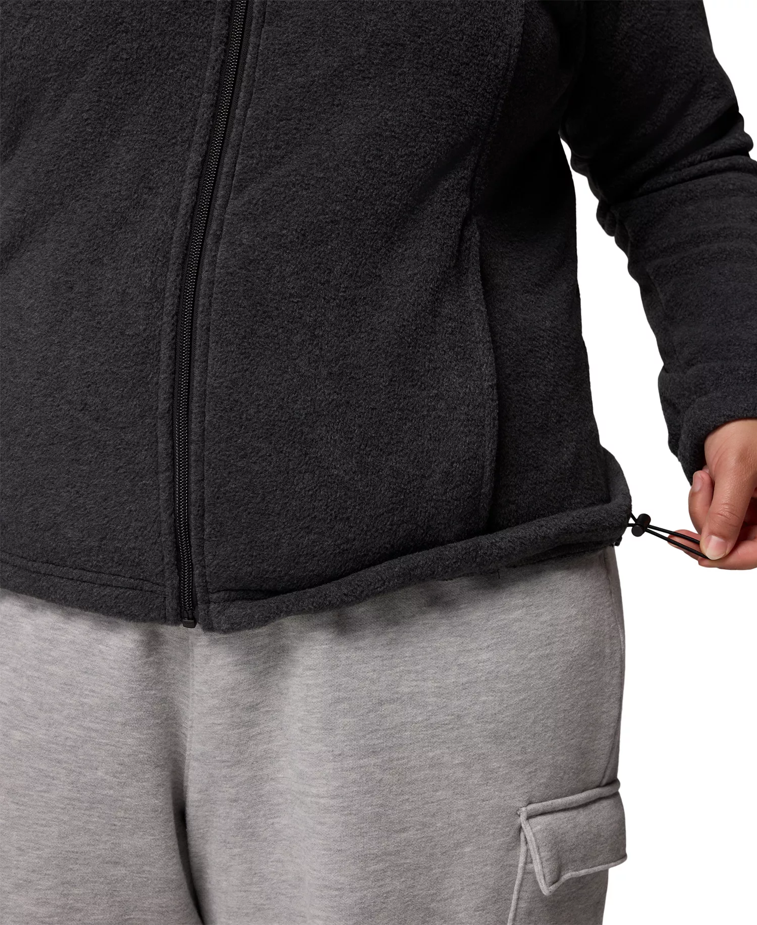 Plus Size Benton Springs Fleece Jacket - Charcoal Heather - 1X