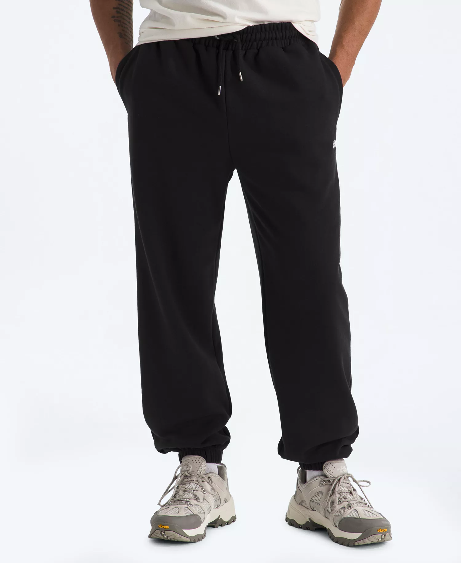 Men's Essential Simple Dome Regular-Fit Pants - Black - L