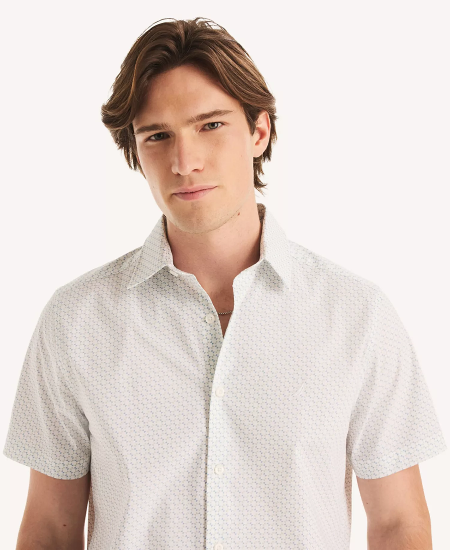 Men's Short-Sleeve Classic-Fit Shirt - Bright White - L
