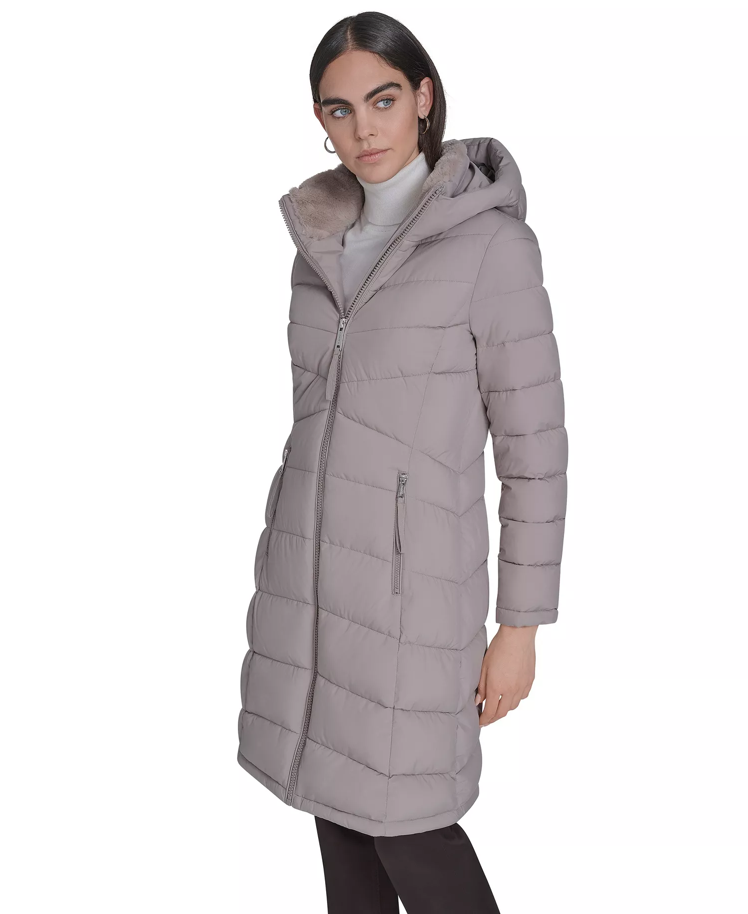 Women's Hooded Puffer Coat - Atmosphere - L