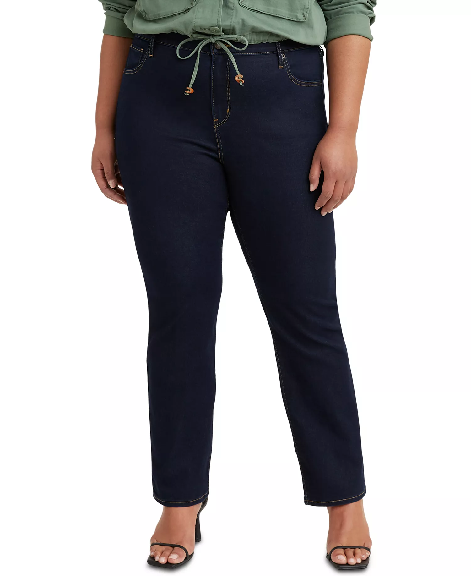Trendy Plus Size 724 High-Rise Straight-Leg Jeans - Cast Shadows - 14W