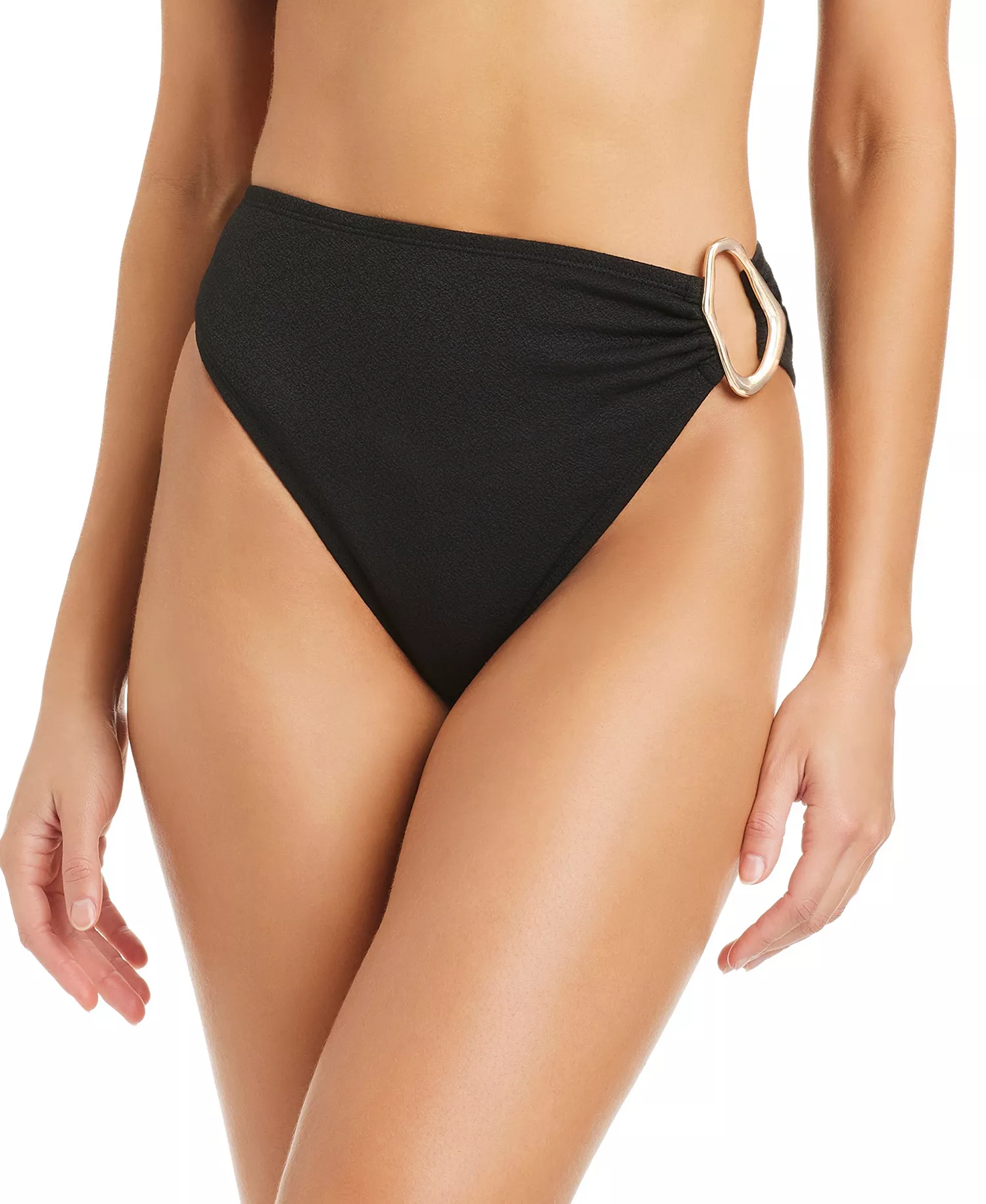 Women's Center Of Attention Ring Side High-Rise Bottoms, Macy's Exclusive - Black - L