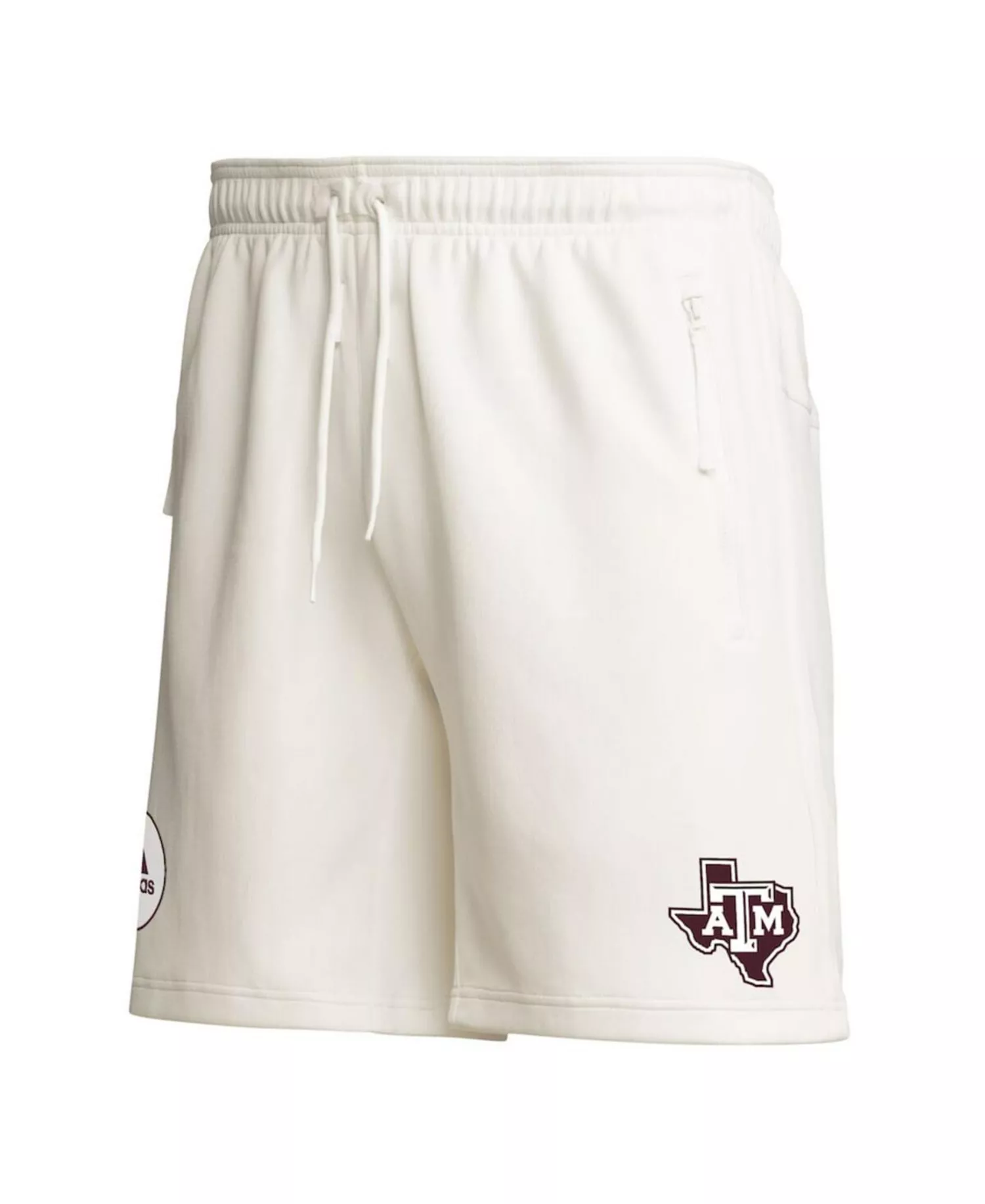 Men's Cream Texas A&M Aggies Zero Dye AEROREADY Shorts - Cream - XL