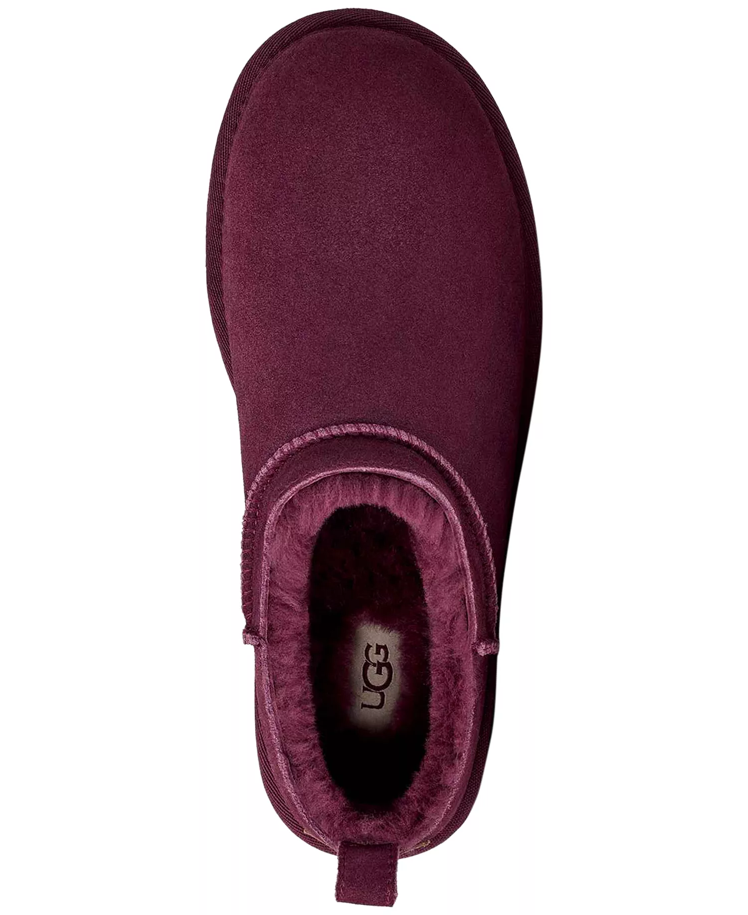 UGG Women's Classic Micro Pull Tab Booties - Burnt Magenta - 5M