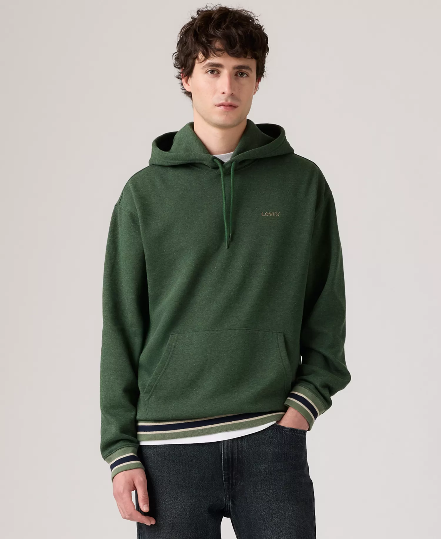 Men's Logo Graphic Hoodie - Duffel Green - 2XL