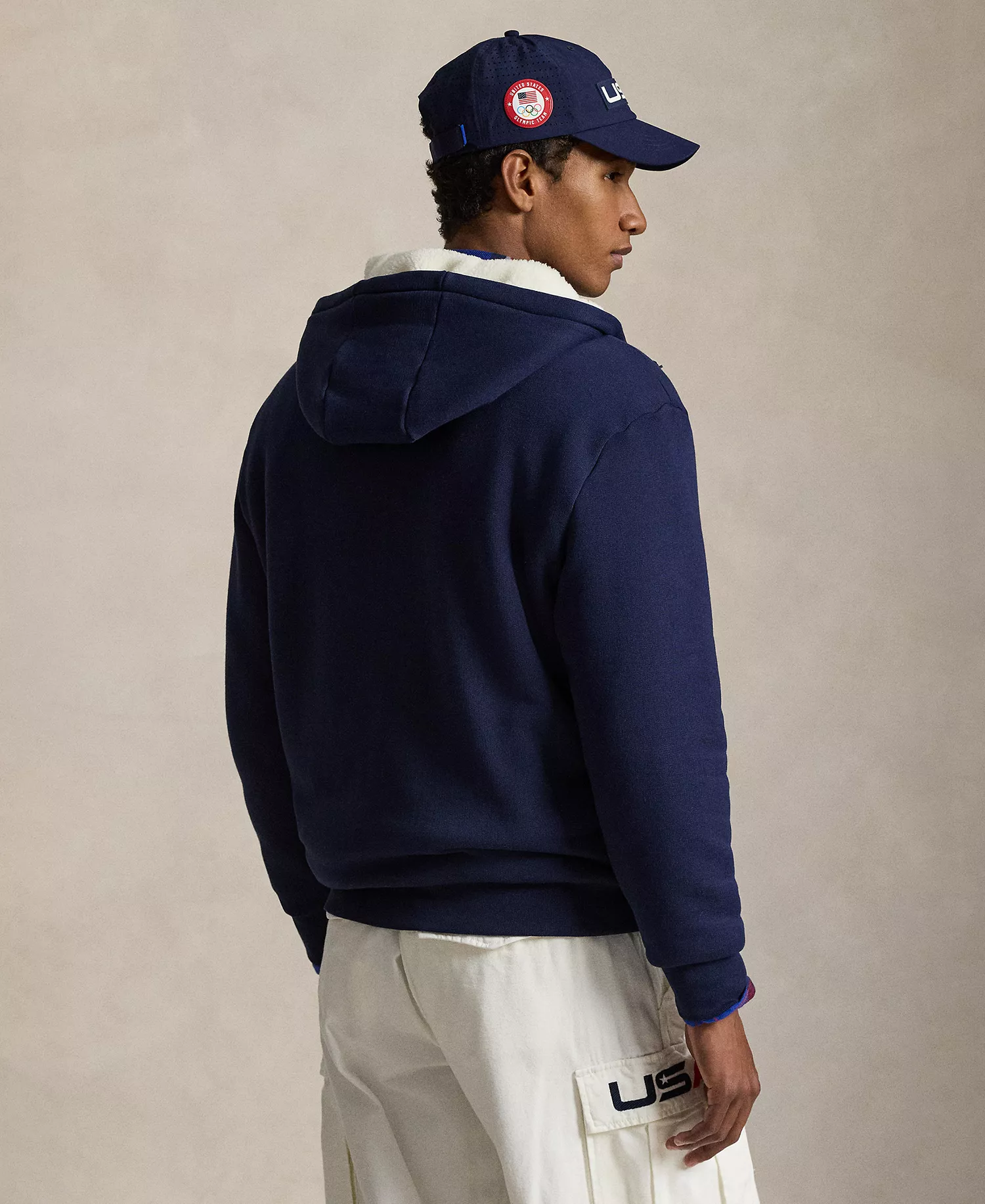 Men's Team USA Fleece Full-Zip Hoodie - Refined Navy - L