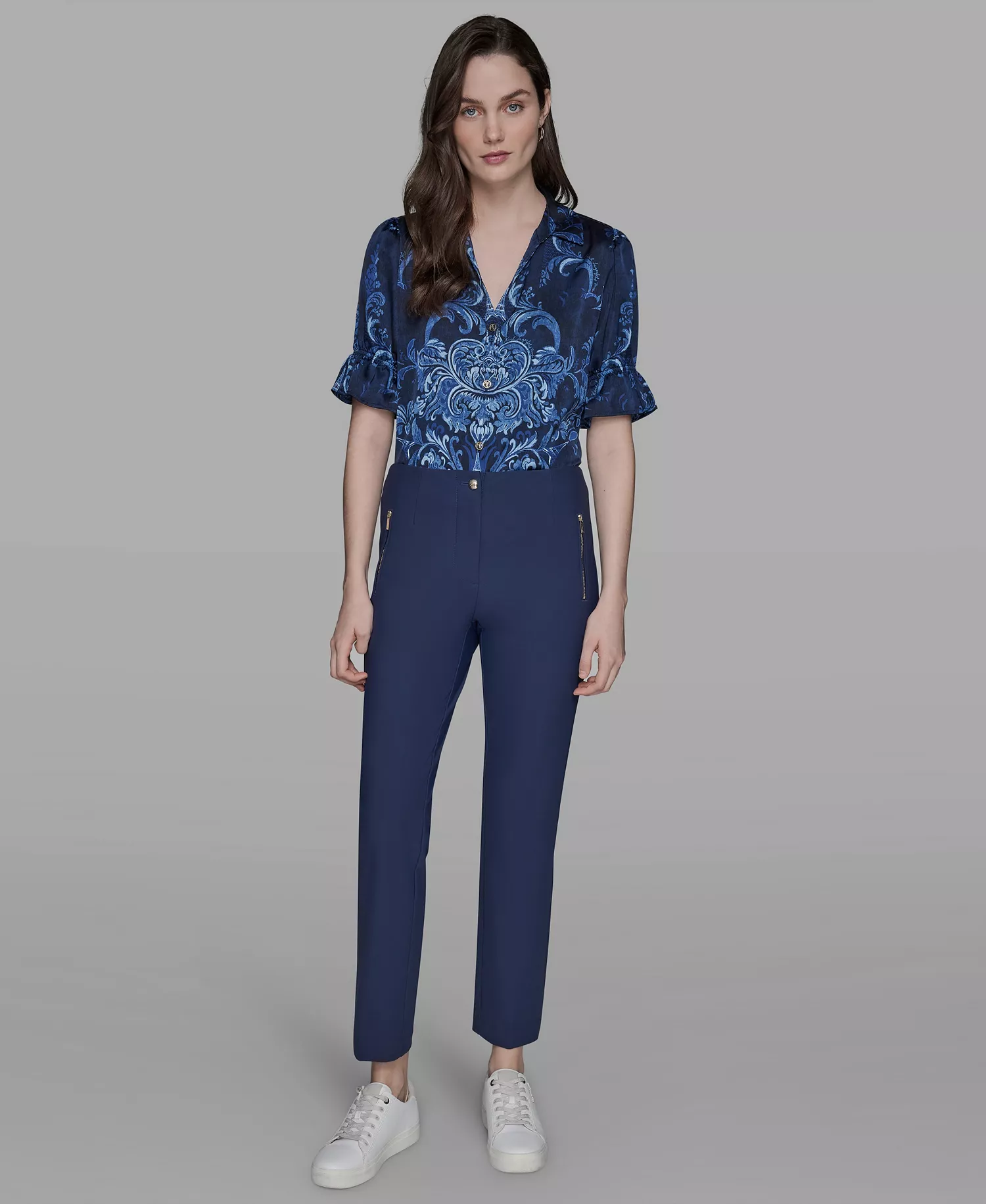 Women's Slim-Leg Compression Pants - Naval Academy - 14