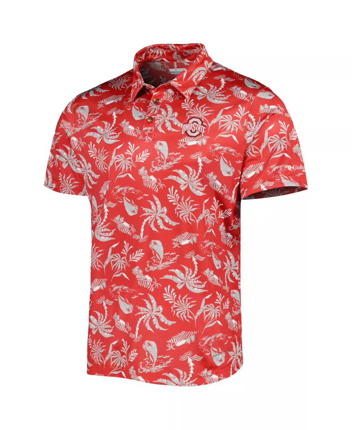 Men's Scarlet Ohio State Buckeyes Super Terminal Tackle Omni-Shade Polo Shirt - Scarlet - L