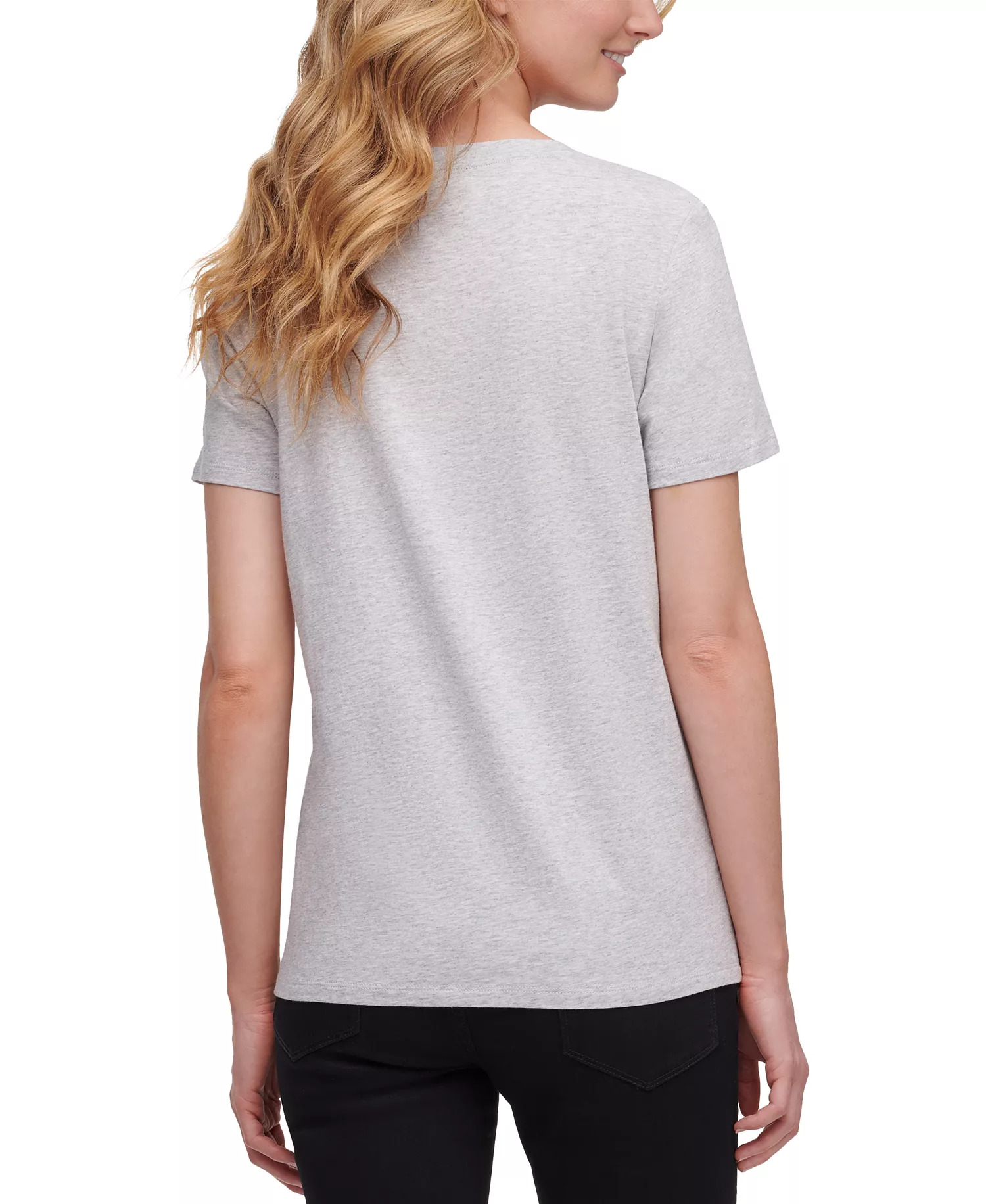 Glitter Logo T-Shirt - Avenue Grey - S