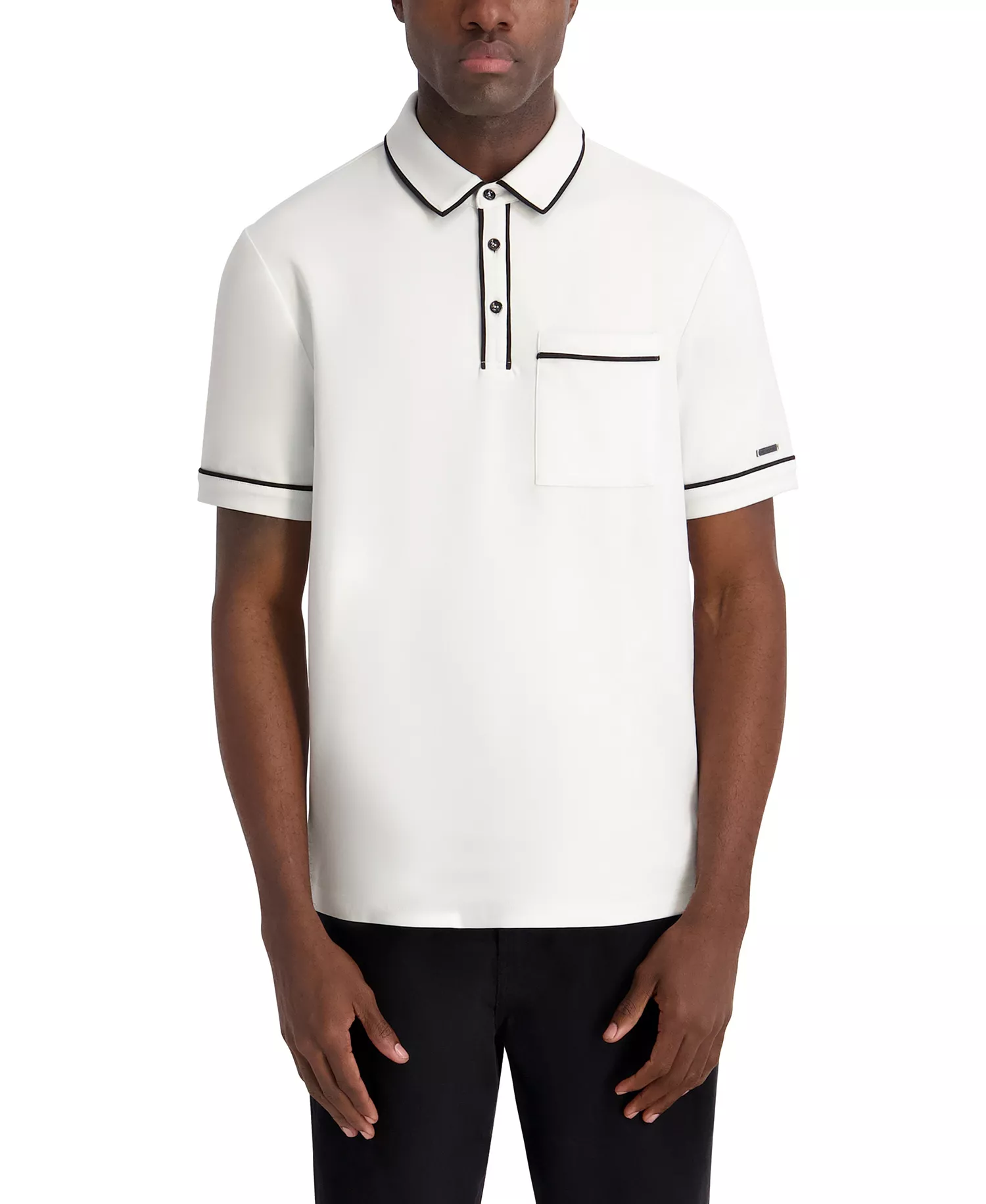 Men's Interlock Polo Shirt - White - 2XL
