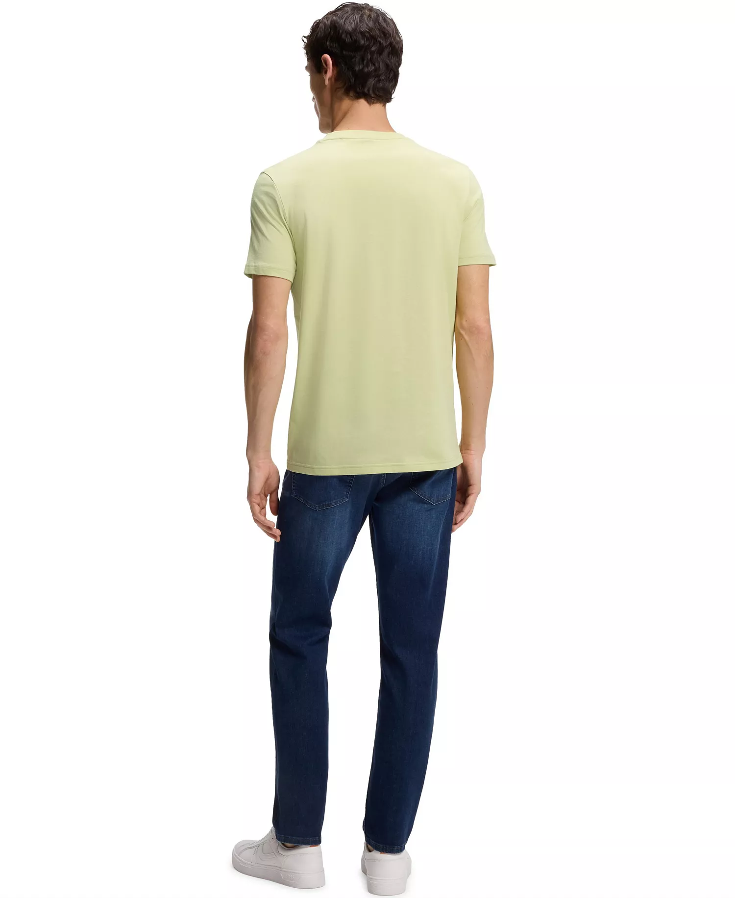 Men's Cotton-Jersey Large Logo Print T-Shirt - Open Beige - 2XL