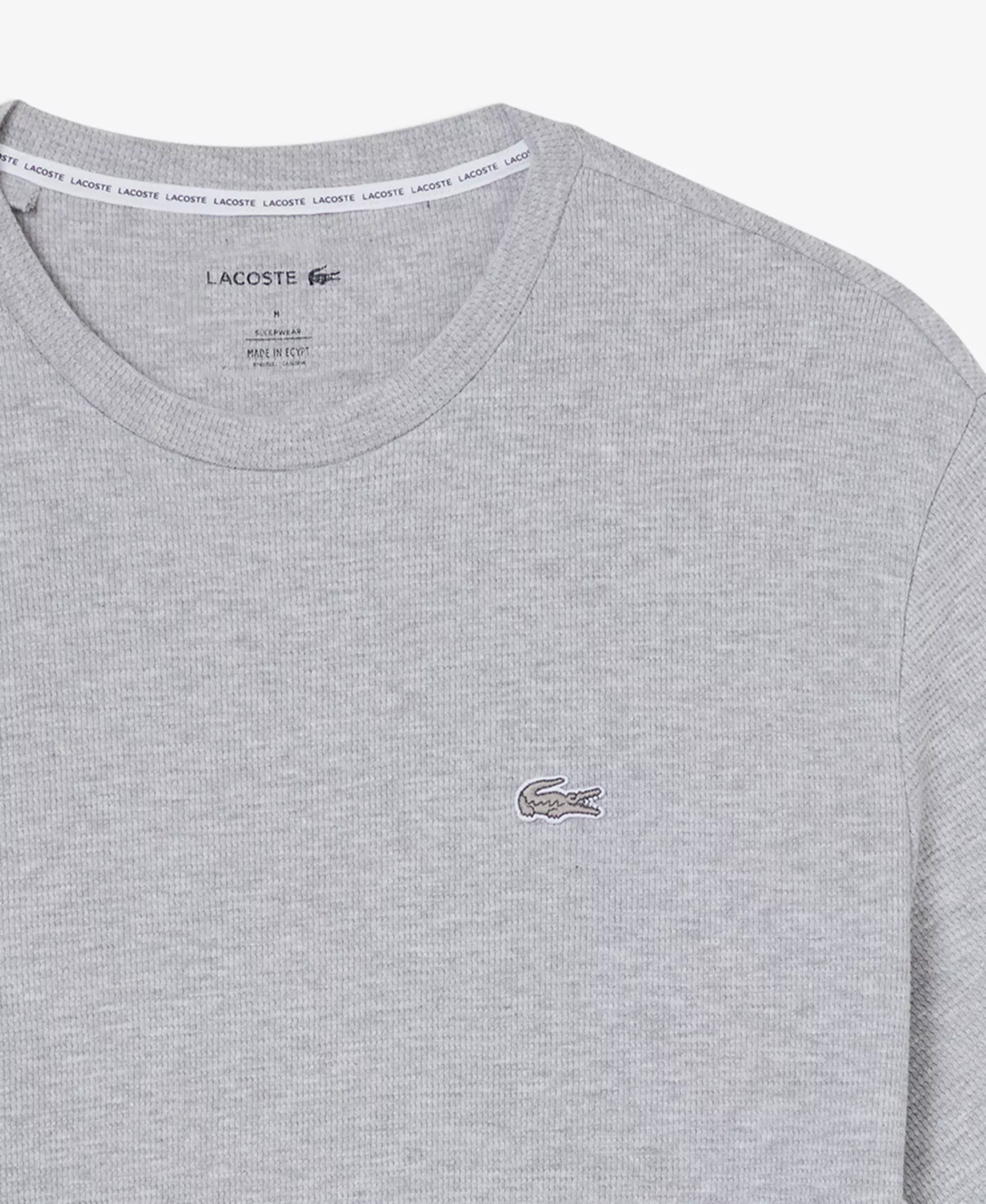 Men's Waffle-Knit Thermal T-Shirt - Silver Chine - L