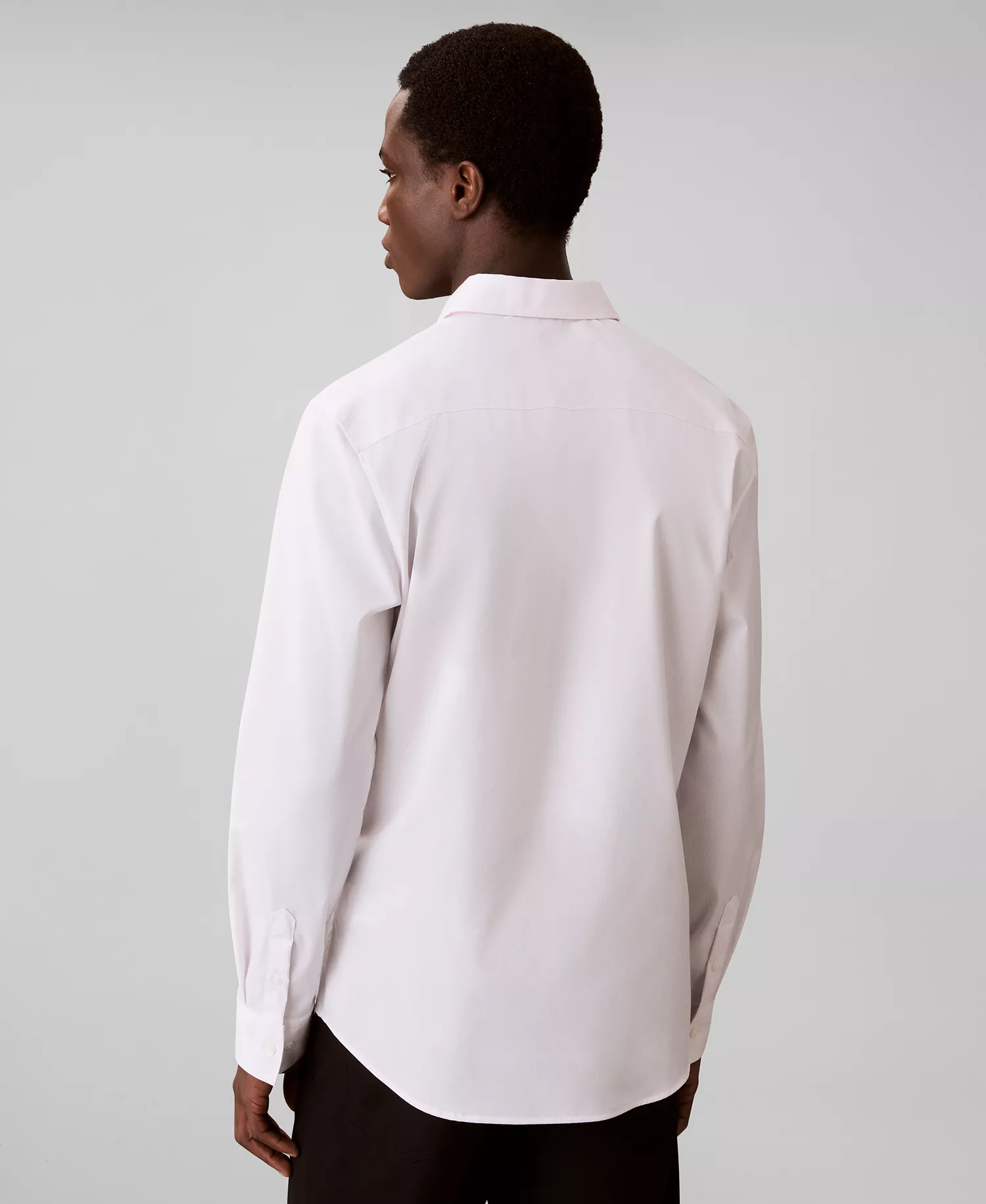 Men's Stretch Striped Slim-Fit Dress Shirt - Cradle Pink - 2XL