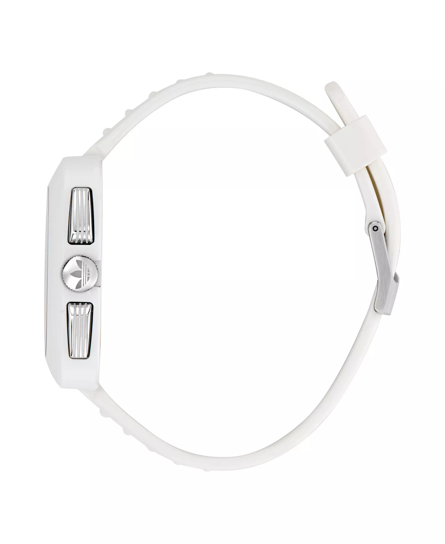 Unisex Chronograph White Polyurethane Watch, 39mm - White - No Size