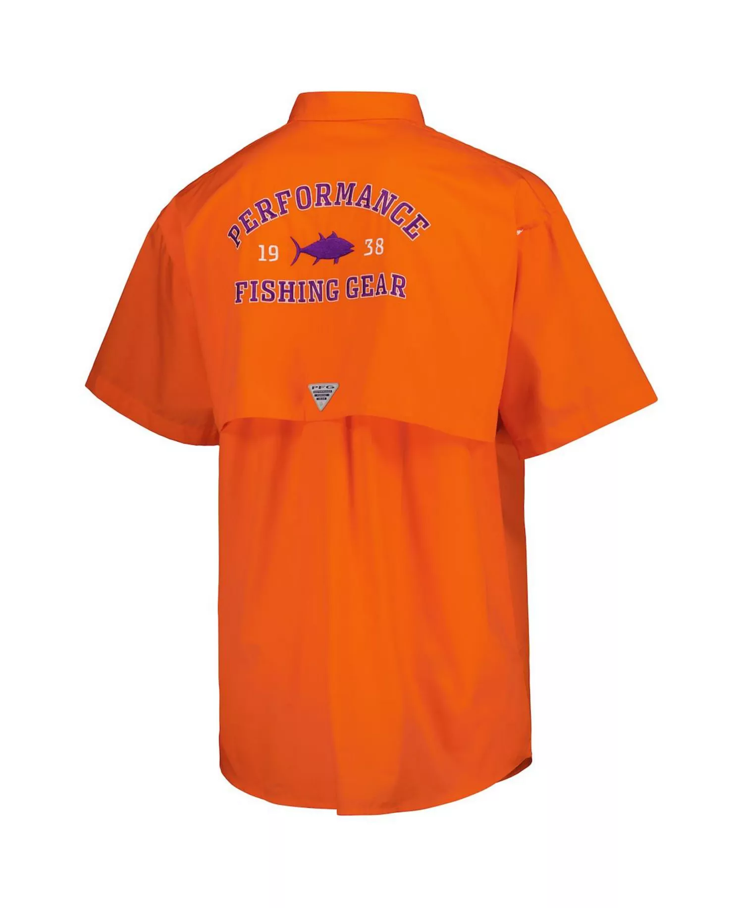 Men's Orange Clemson Tigers Bonehead Button-Up Shirt - Orange - 2XL