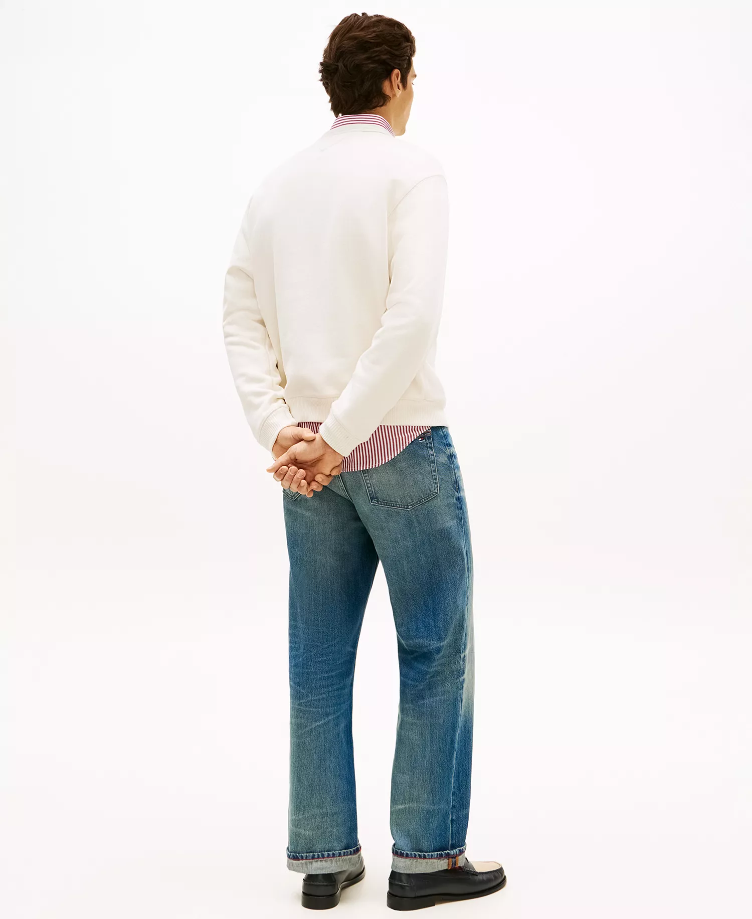 Men's Crewneck Heritage Series Crest Sweatshirt - Ivory Petal - L