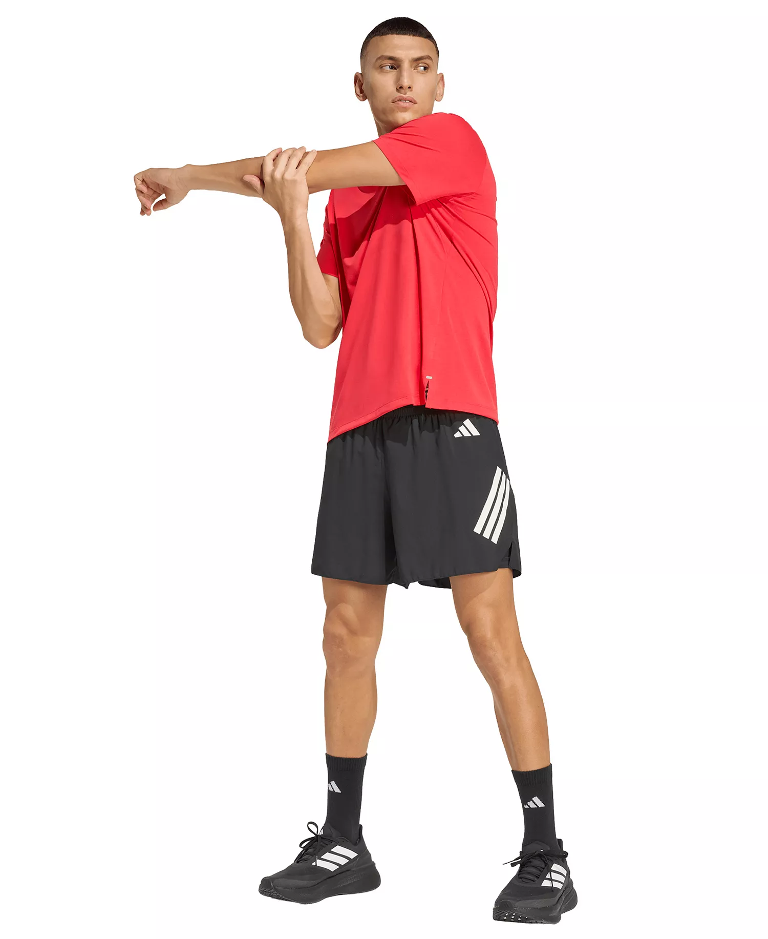 adi365 Men's Running Climacool Iconic Tee - Black - 2XL