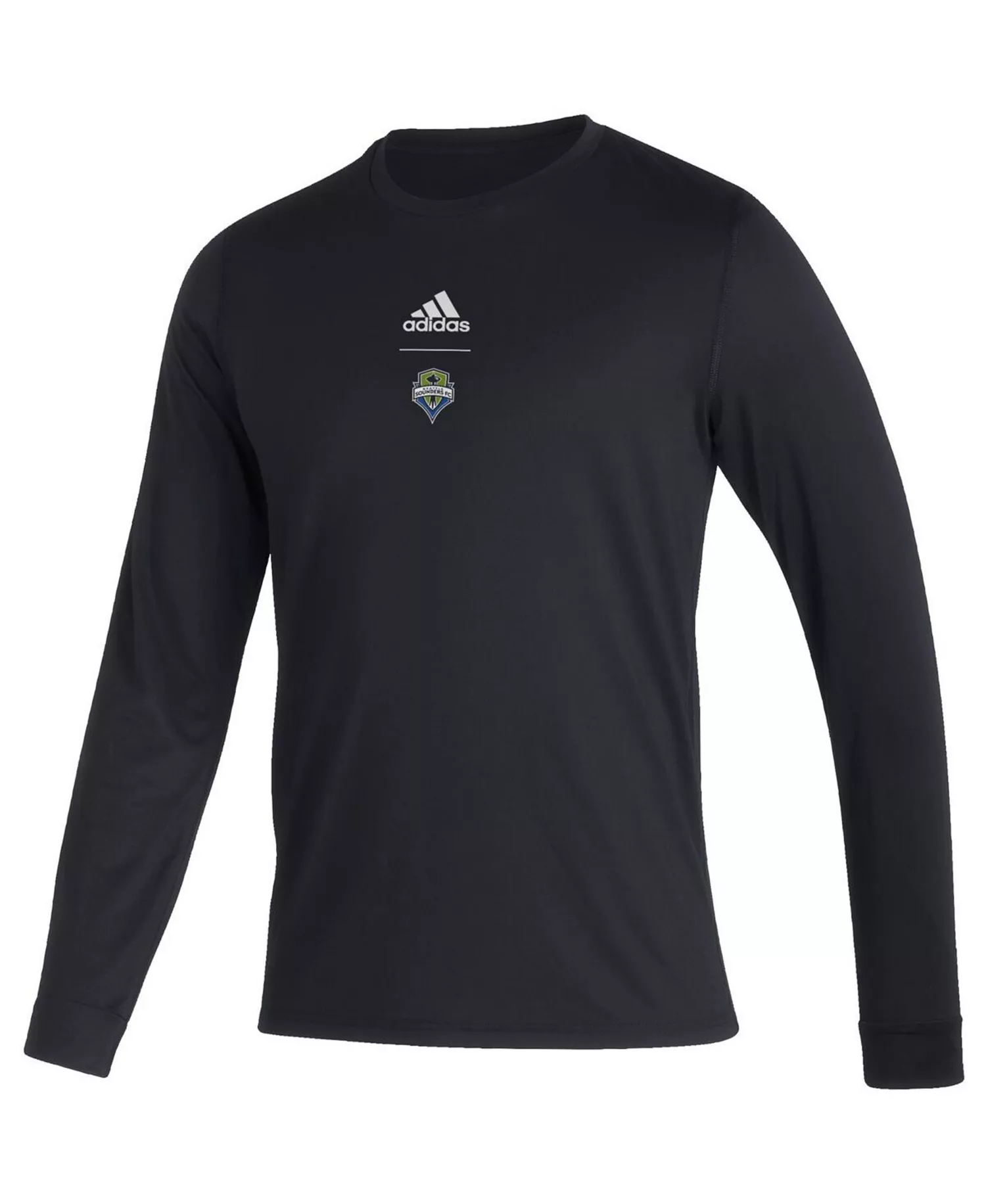 Men's Black Seattle Sounders FC Club Long Sleeve T-shirt - Black - 2XL