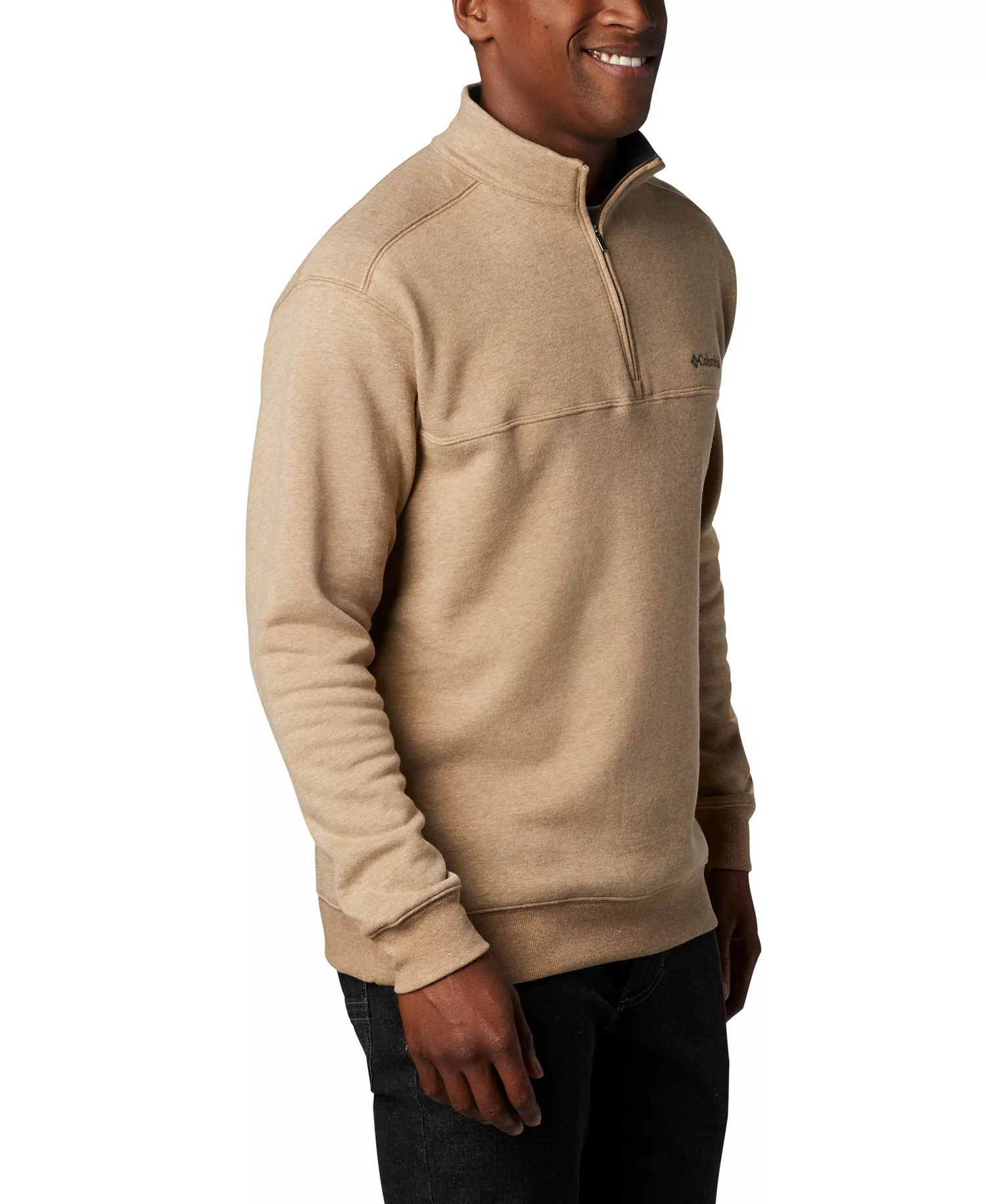 Men's Hart Mountain Half Zip Fleece Sweatshirt - Delta heather - L