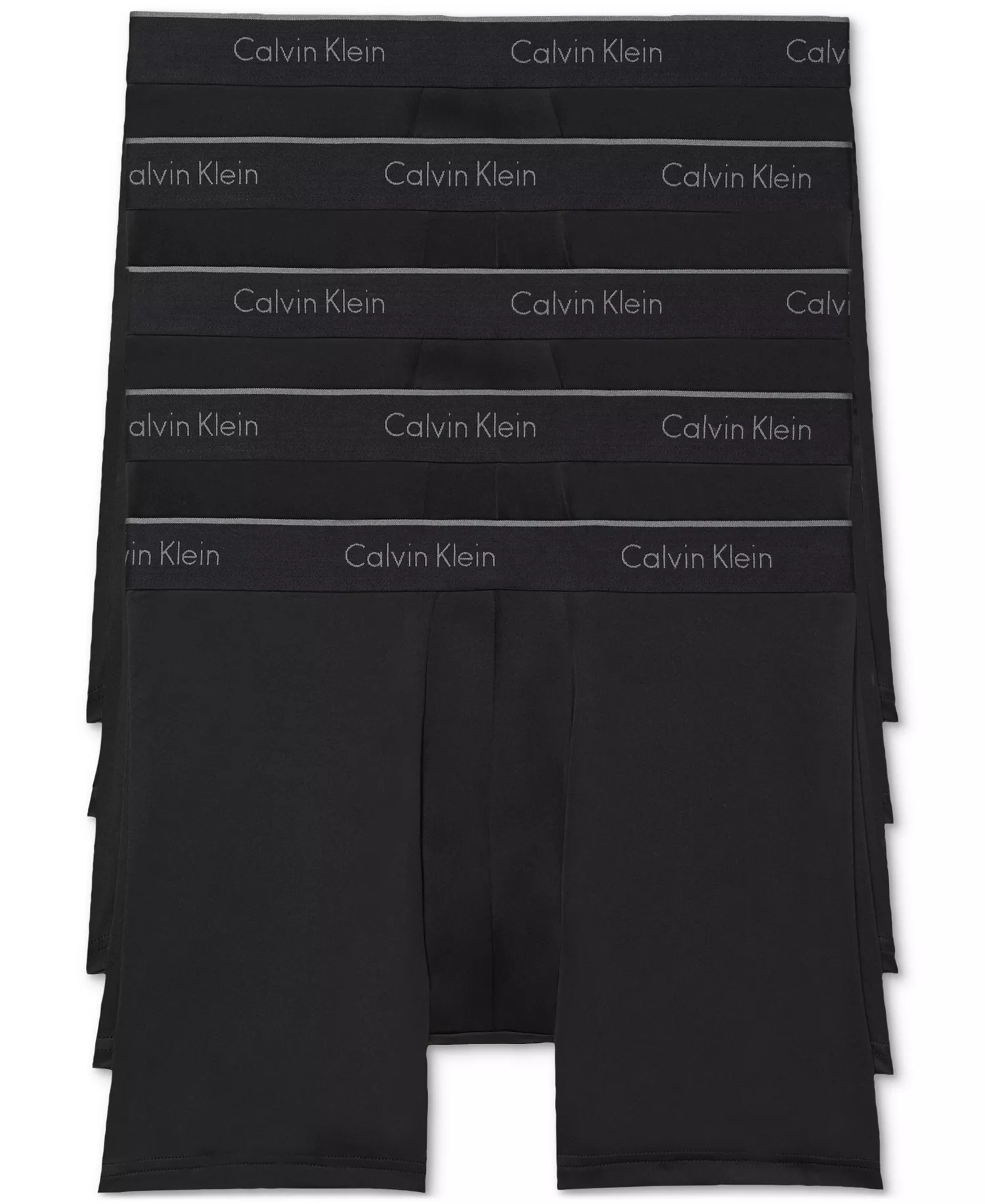 Men's Micro Stretch Boxer Briefs, 5-Pack Underwear - Black - L
