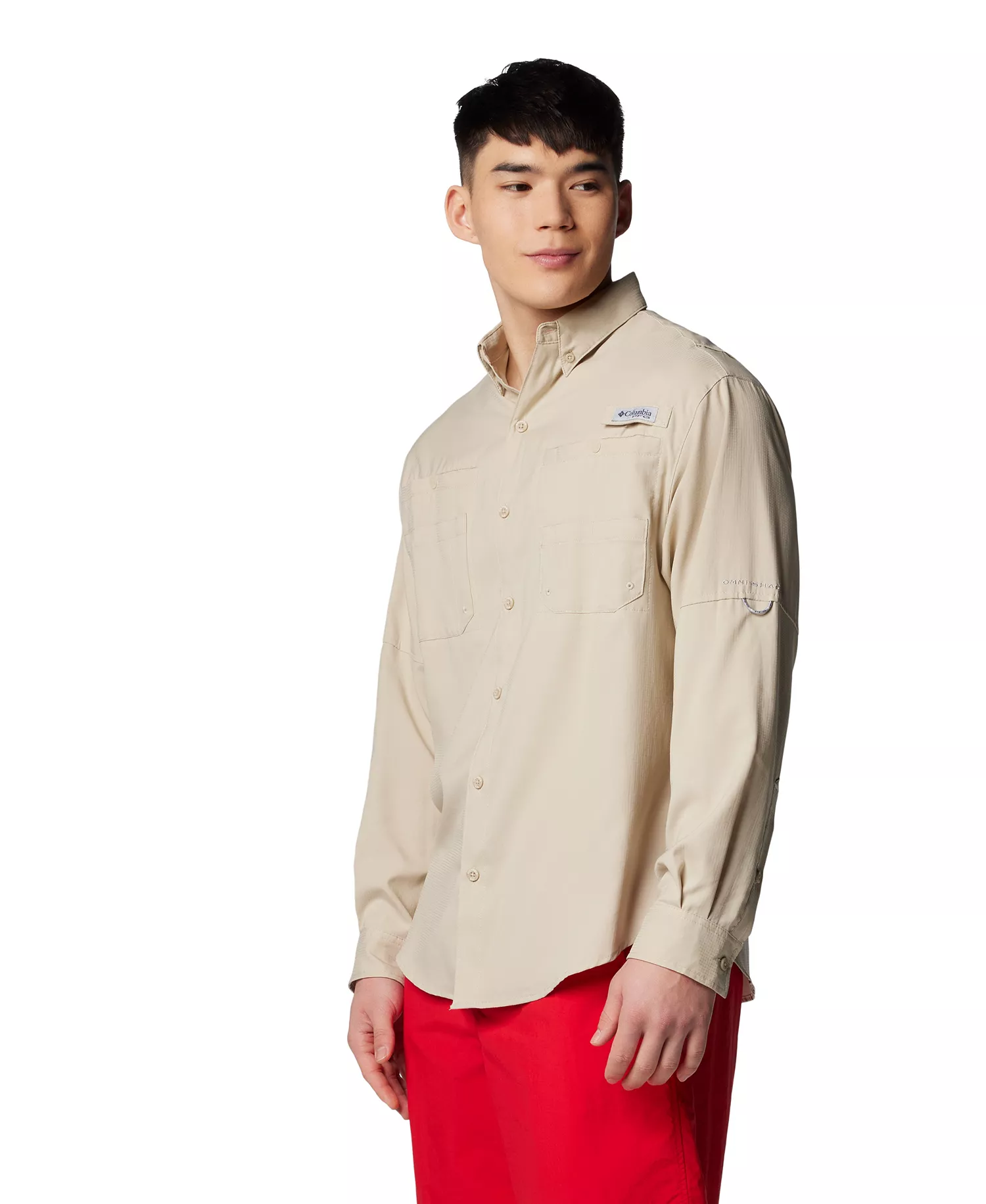 Men's Tamiami Long Sleeve Shirt - Fossil - L
