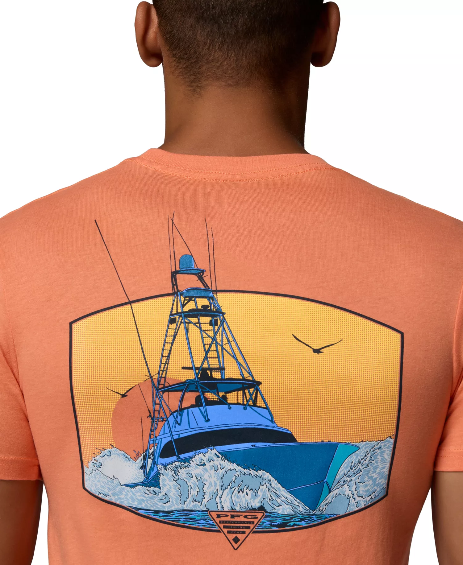 Men's Ballard Graphic T-Shirt - Bright peach - L