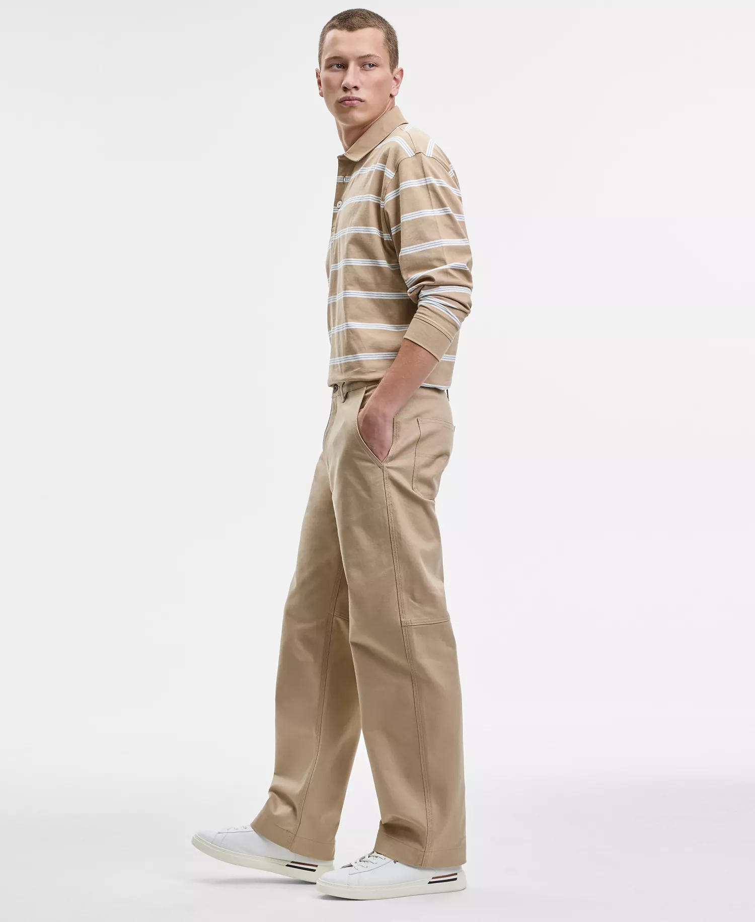 Men's Dalton253 Straight-Fit Canvas Jeans - Tan - 30x32