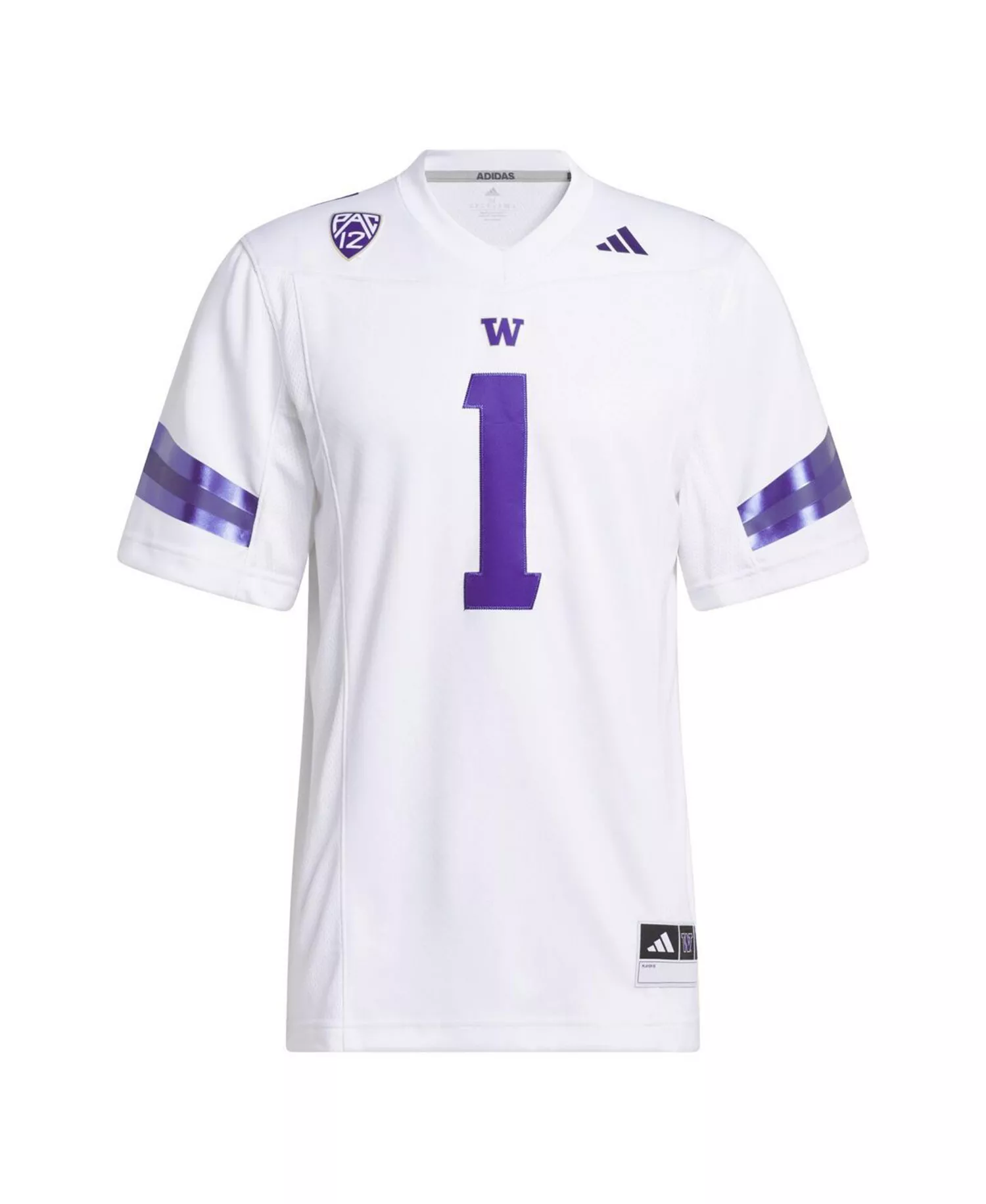 Men's #1 White Washington Huskies Premier Football Jersey - White - 2XL