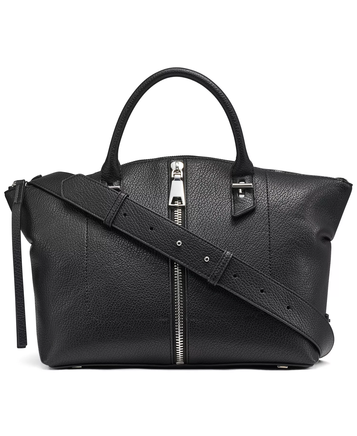 Women's Zinna Small Satchel Bag - Black/Silver - ONE SIZE