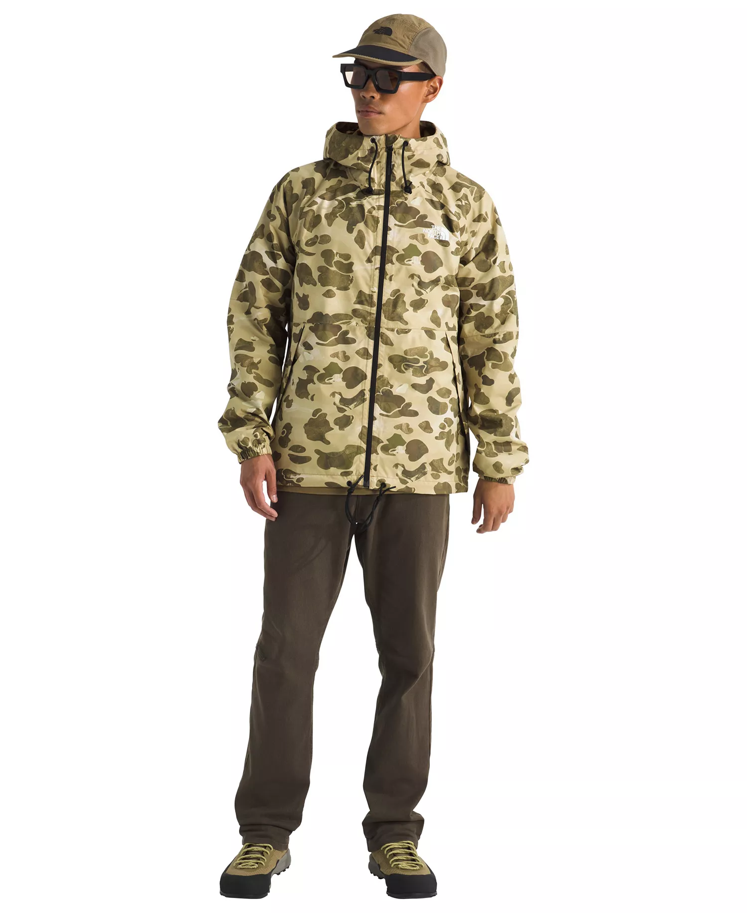 Men's Antora Rain Hoodie Jacket - Cedar Heritage Print - 2XL