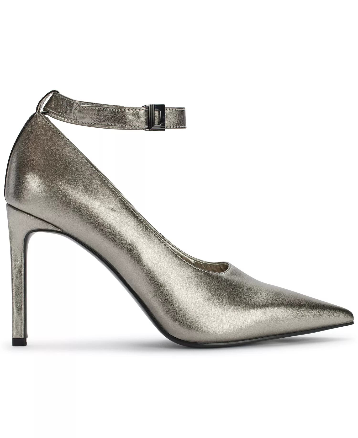 Women's Sury Ankle Strap Pumps - Pewter - 10M