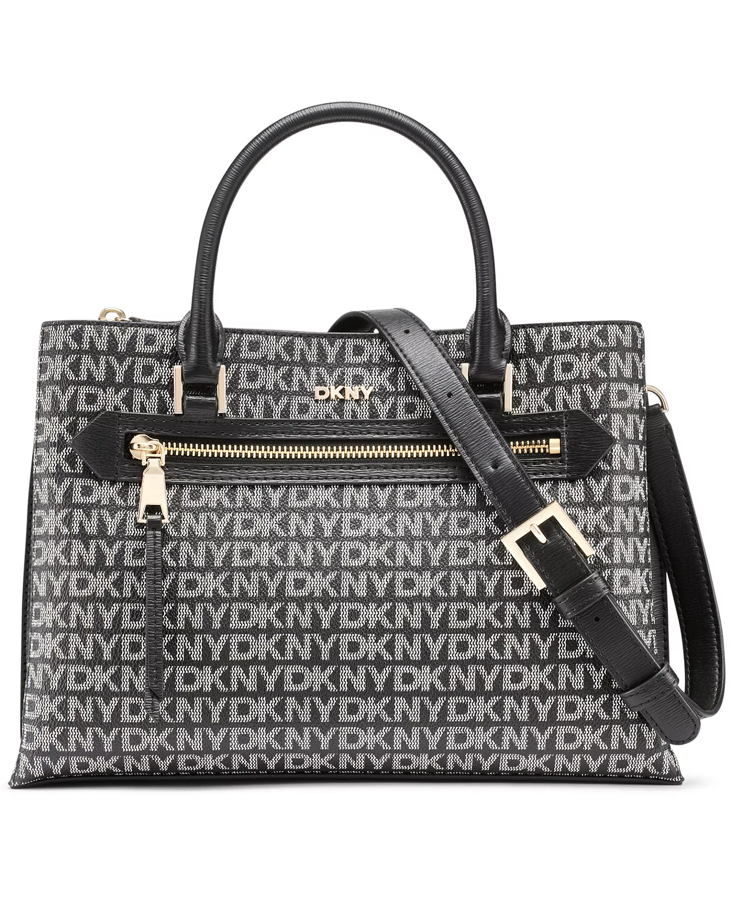 Bryant Ave Small Logo Satchel Crossbody - Black Logo/ Black - NO SIZE