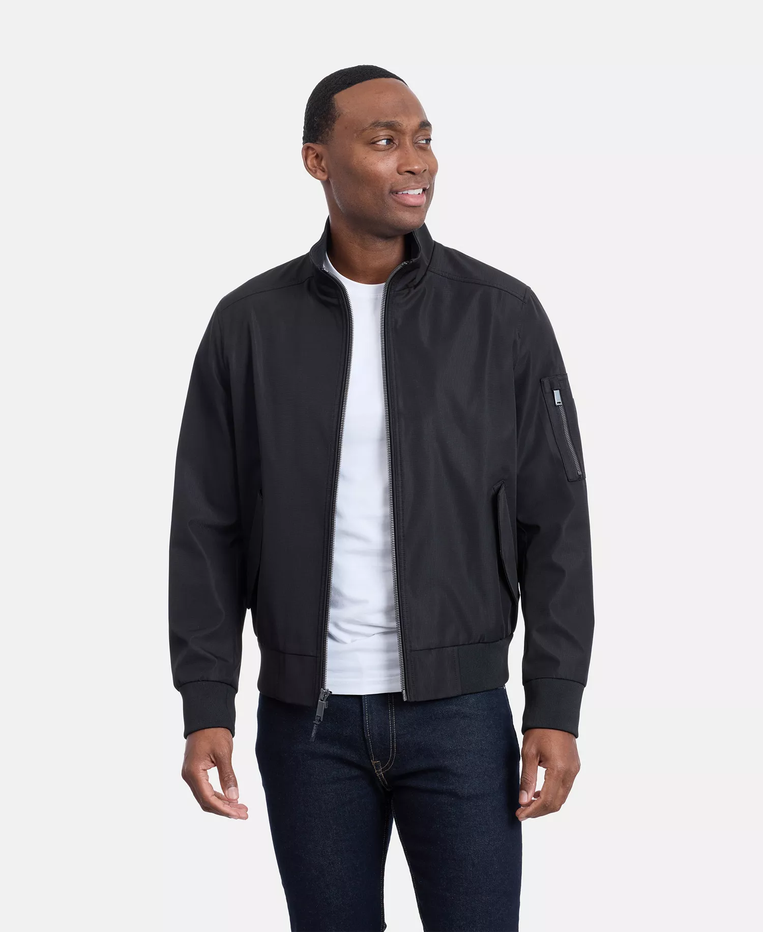 Men's Ripstop Bomber Jacket - Black - 2XL