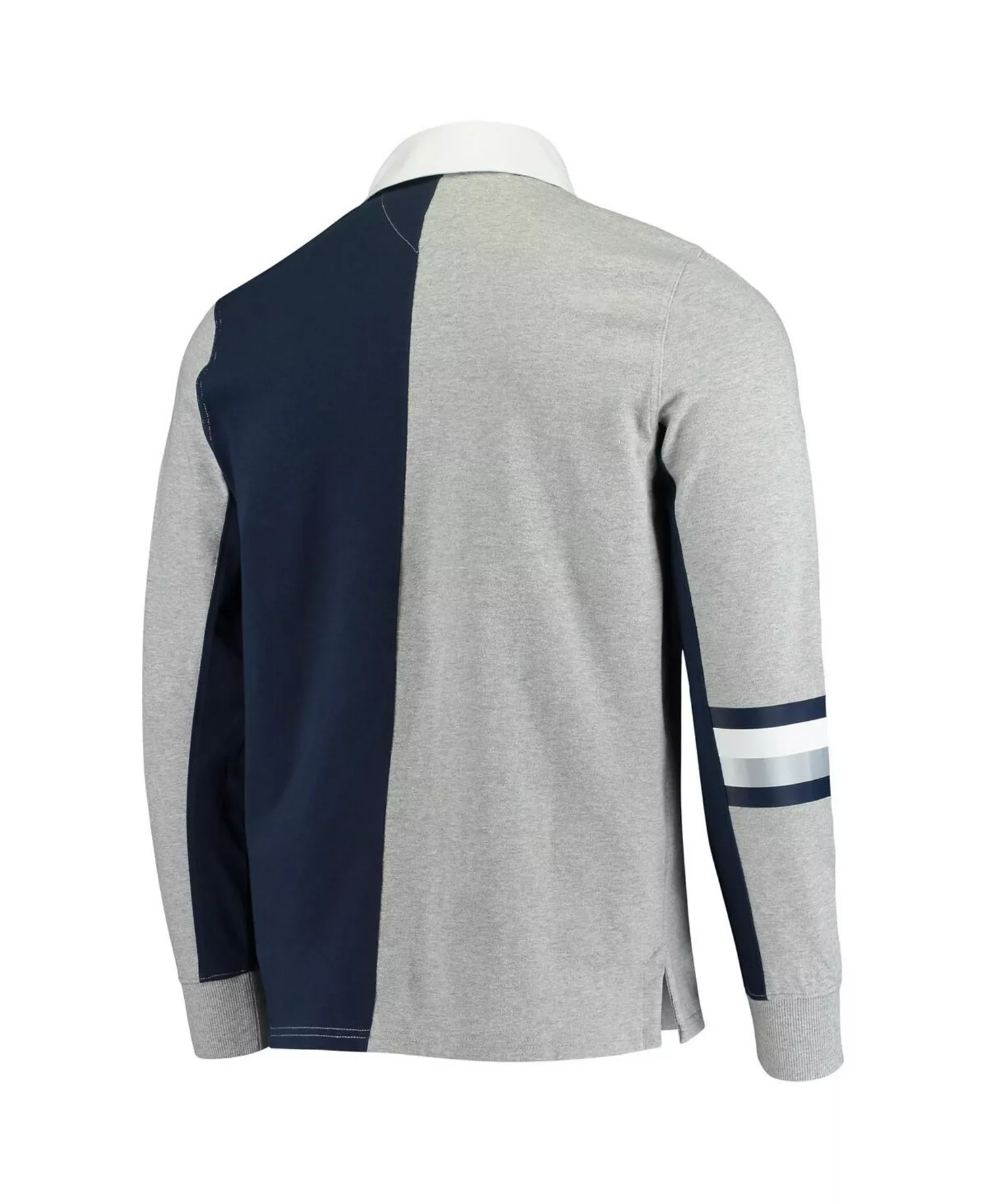 Men's Heathered Gray Dallas Cowboys Rugby Long Sleeve Polo - Heathered Gray - S