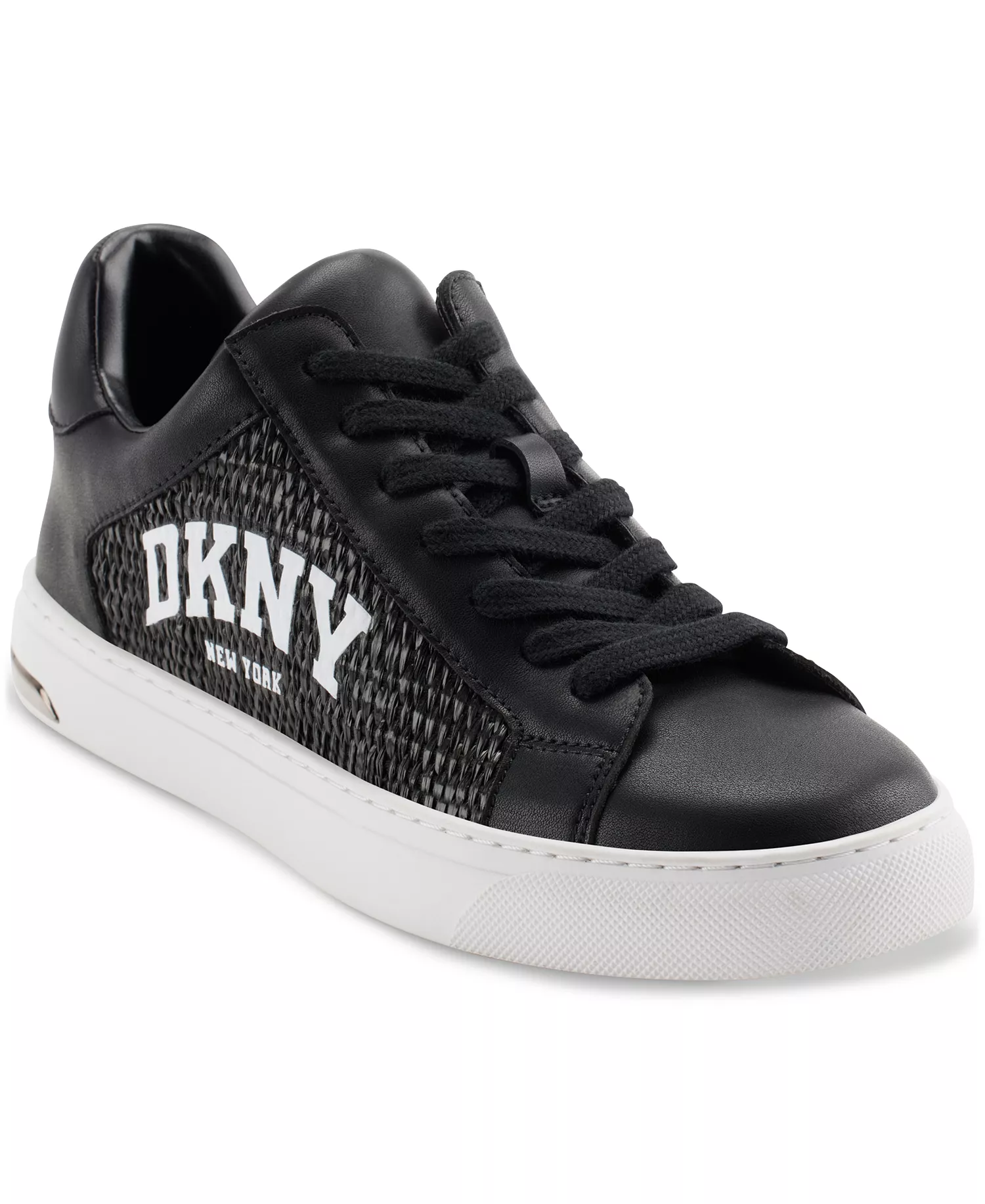 Women's Abeni Arch Raffia Logo Low-Top Sneakers - Black - 11M