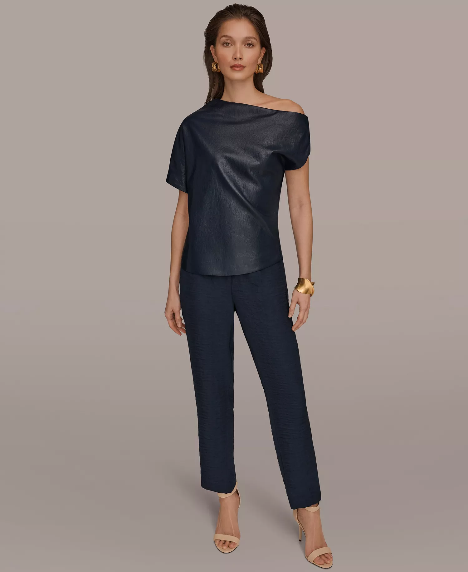 Women's Sleeveless Hem Top - Nightfall - L