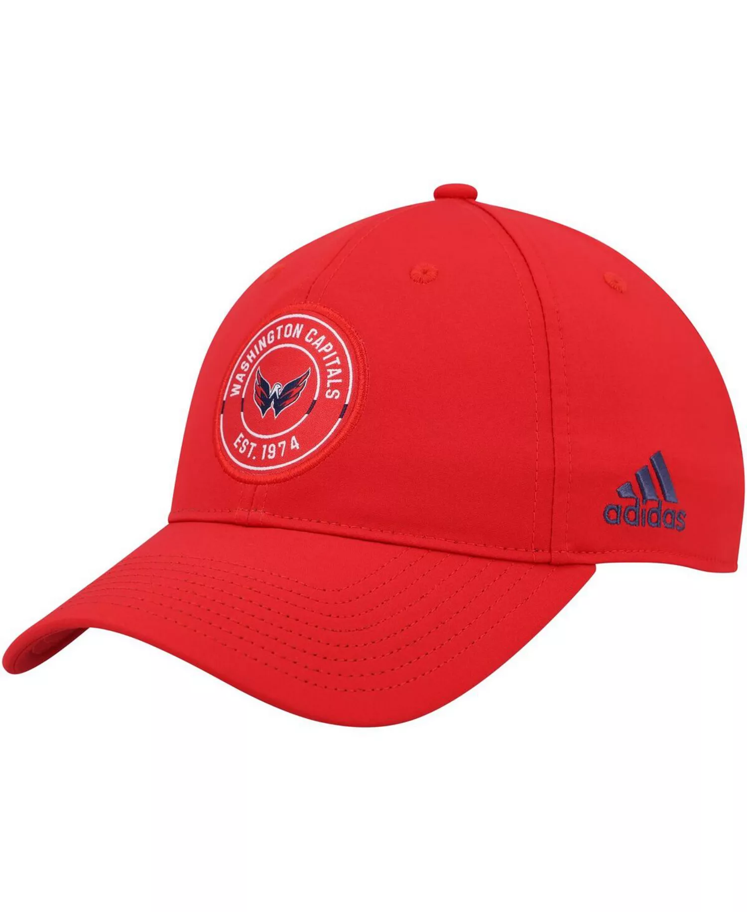 Men's Red Washington Capitals Team Circle Slouch Adjustable Hat - Red - One Size Fits All