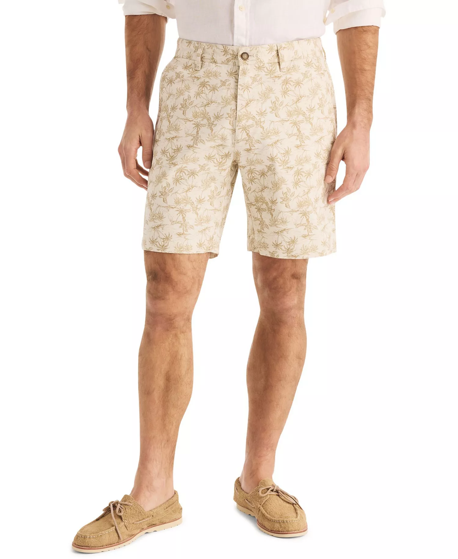 Men's 8.5" Regular-Fit Printed Deck Short - Natural - 30