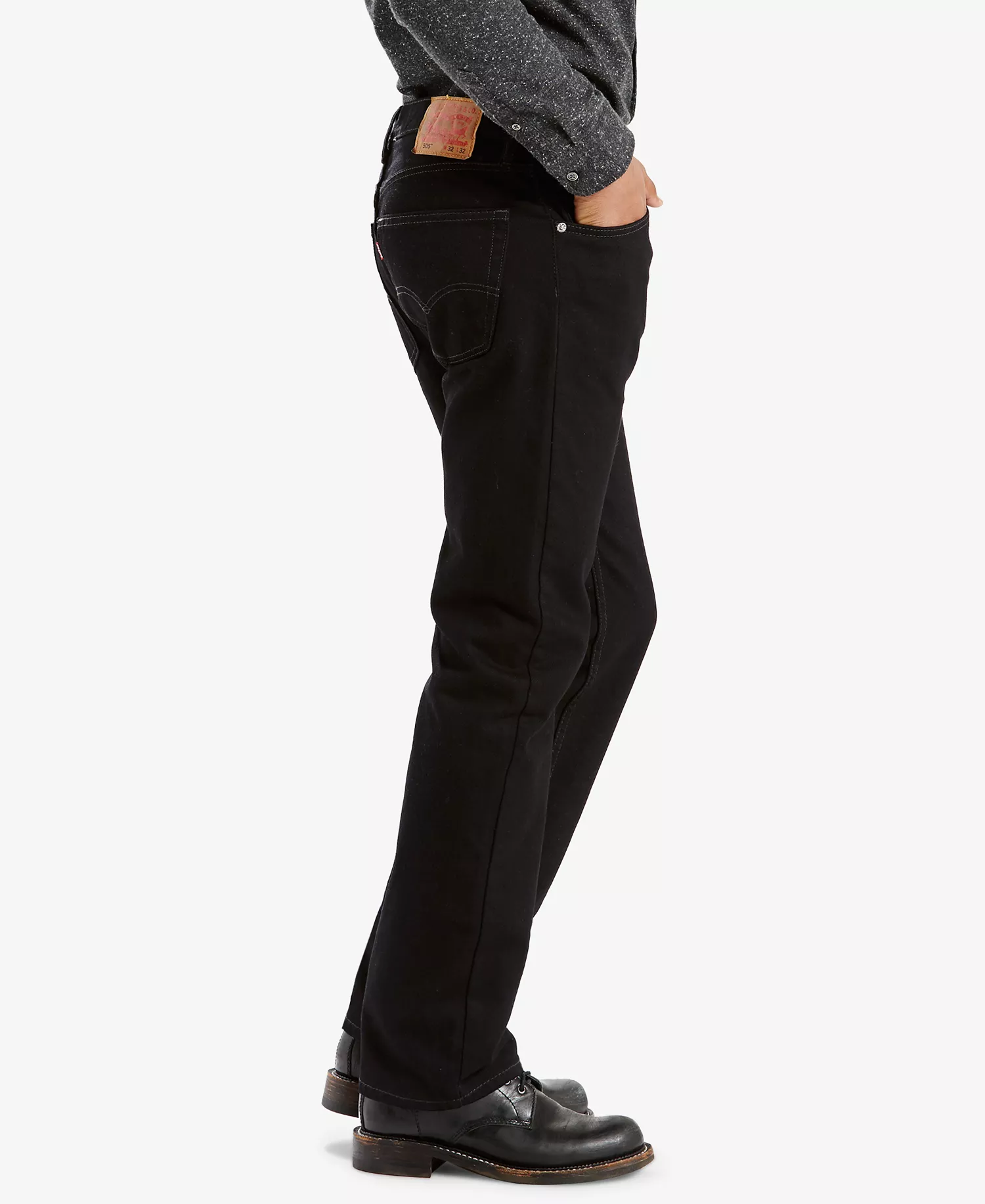 Men's 505™ Non-Stretch Regular Fit Jeans - Black - 29 - 29
