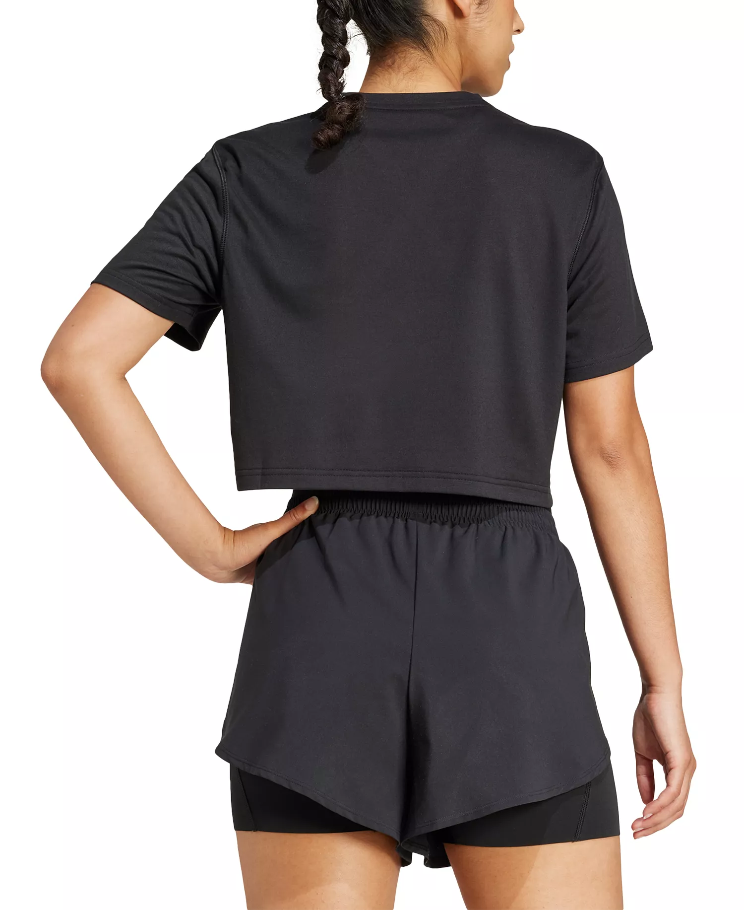 Women's Train Essentials Boxy Workout T-Shirt - Black - 2XL