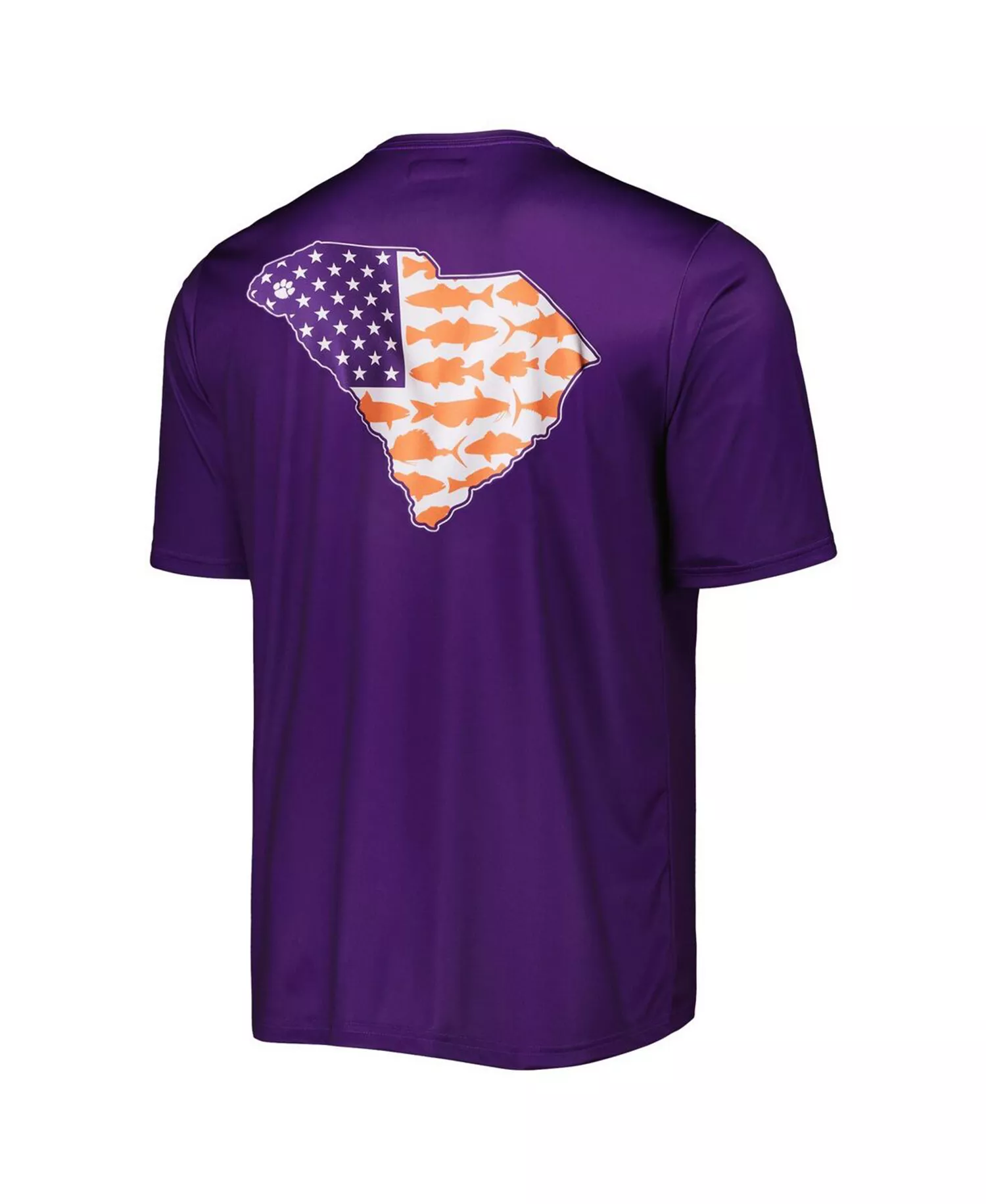Men's Purple Clemson Tigers Terminal Tackle State Omni-Shade T-Shirt - Purple - L