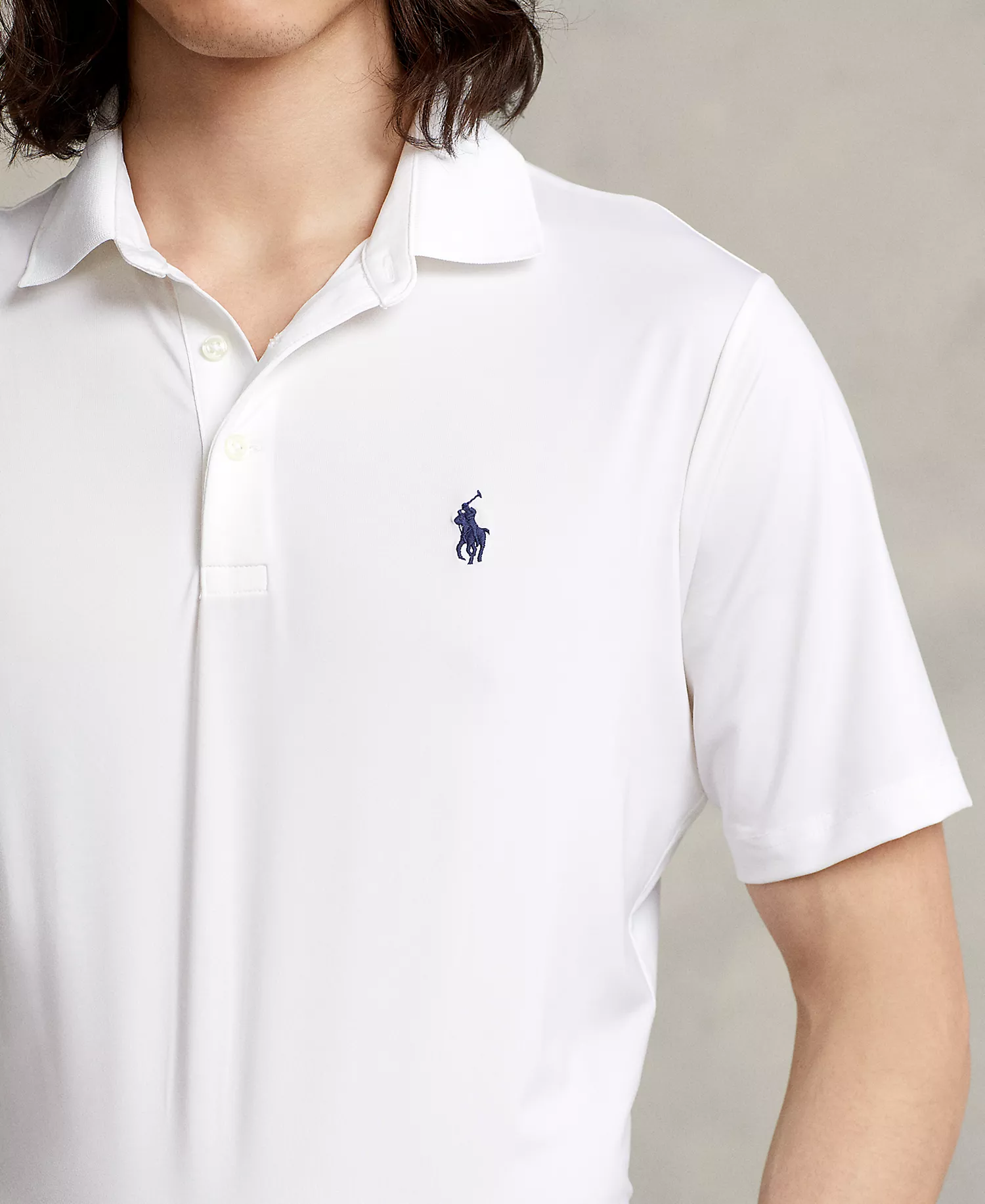 Men's Classic-Fit Performance Polo Shirt - Ceramic White - 2XL